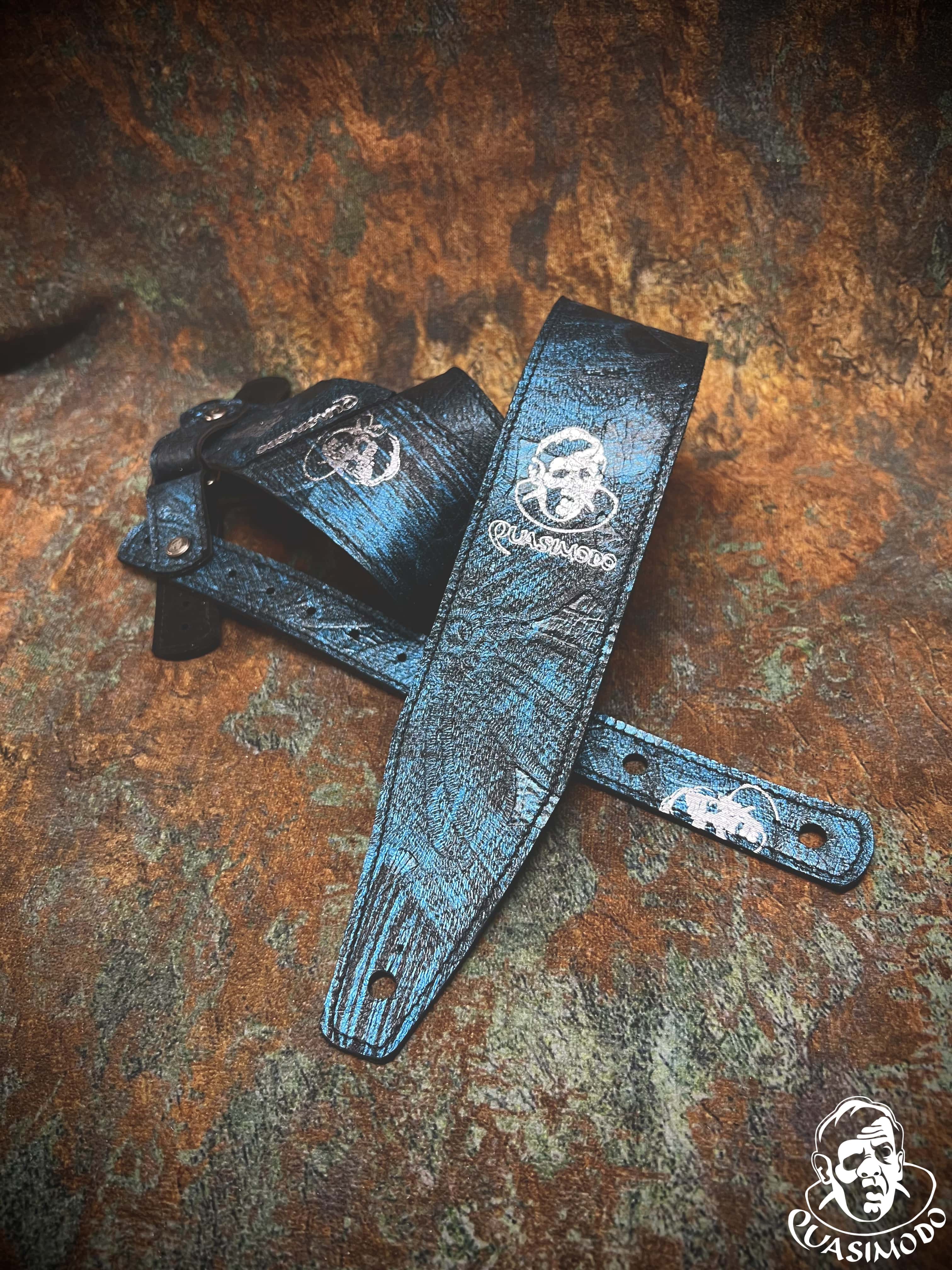 Image of Limited edition custom guitar strap-Face-Limit Design-L-295