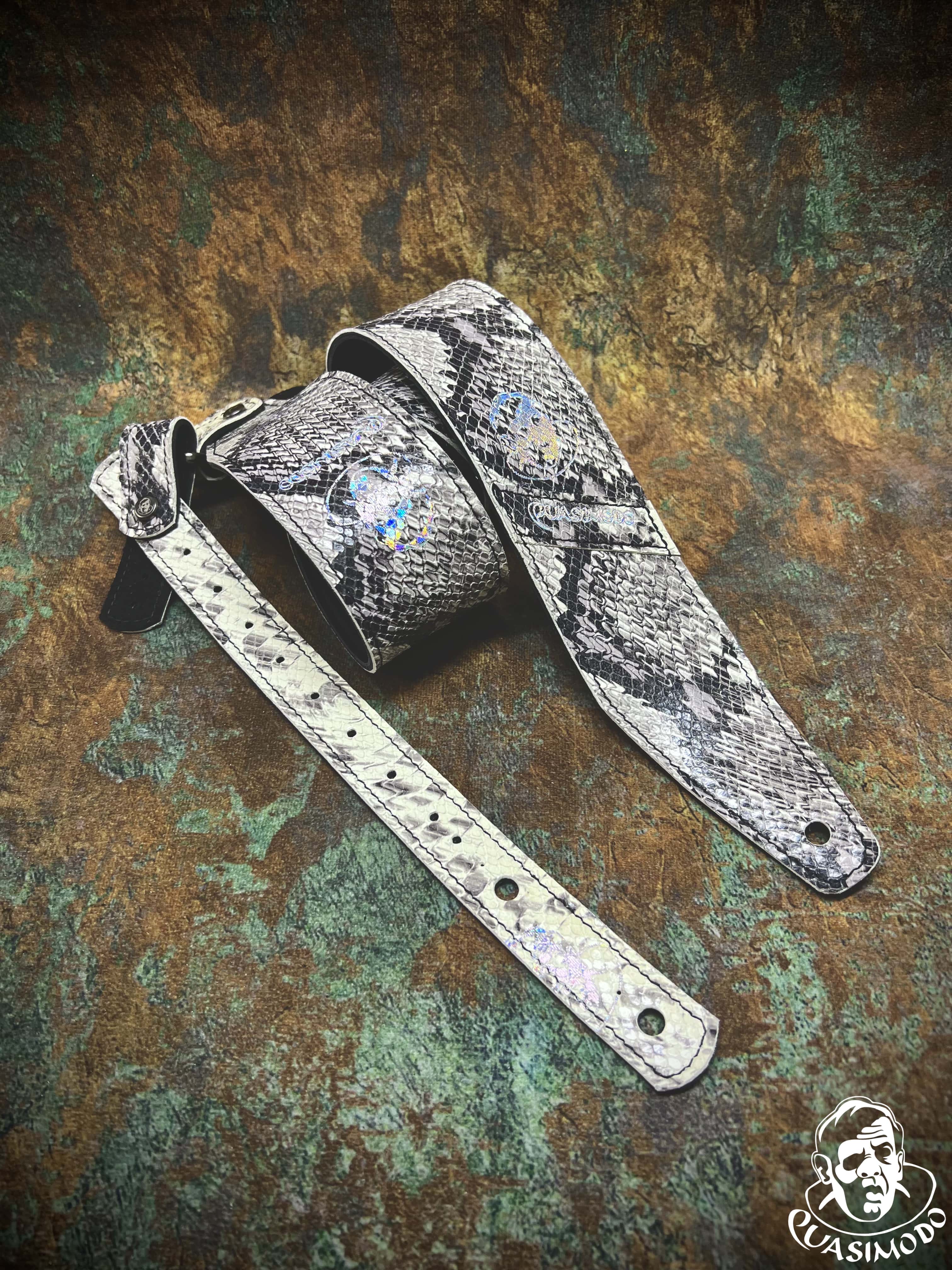 Image of Limited edition custom guitar strap-Face-Limit Design-L-296