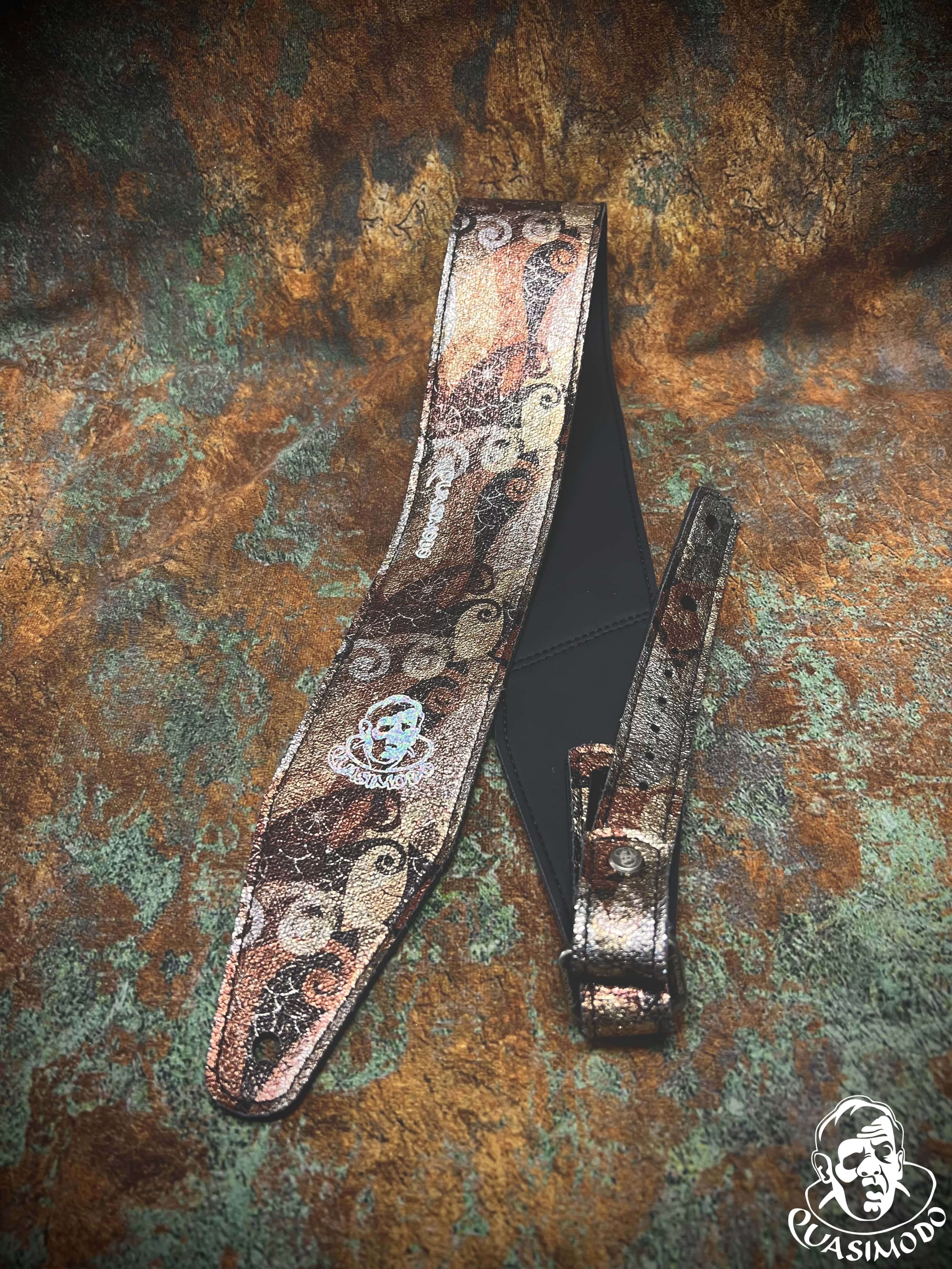 Image of Limited edition custom guitar strap-Face-Limit Design-L-304