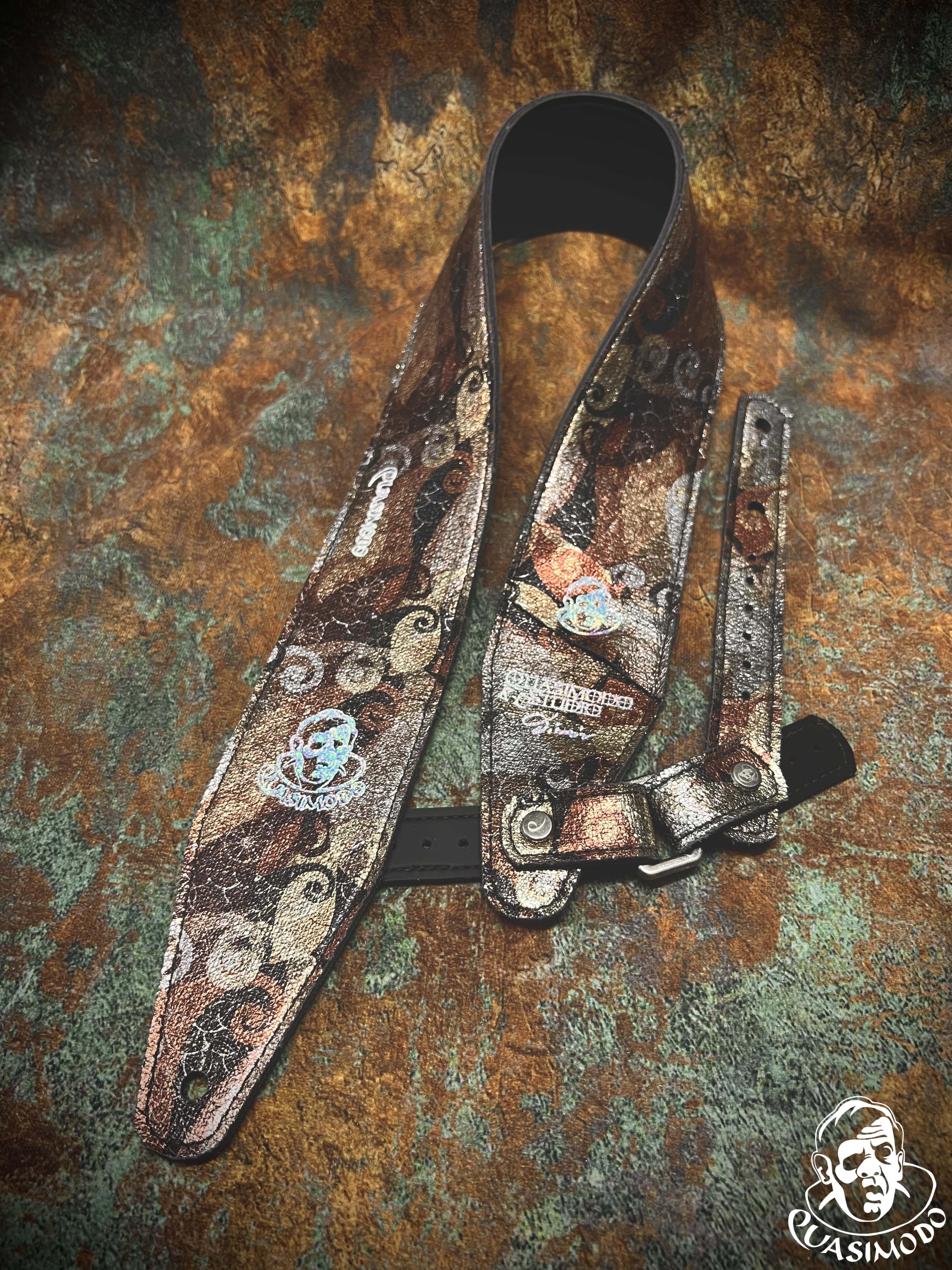 Image of Limited edition custom guitar strap-Face-Limit Design-L-304