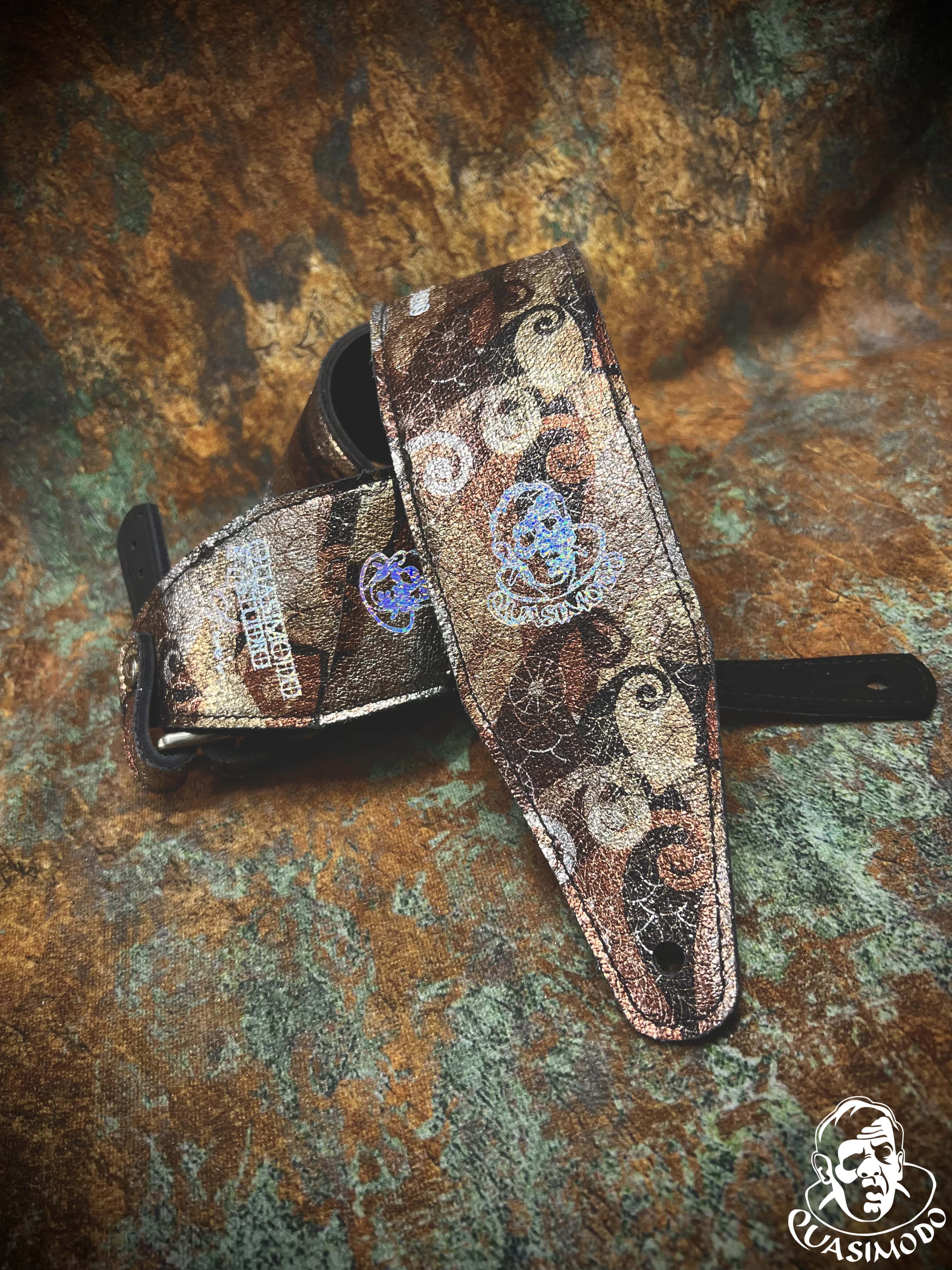Image of Limited edition custom guitar strap-Face-Limit Design-L-304