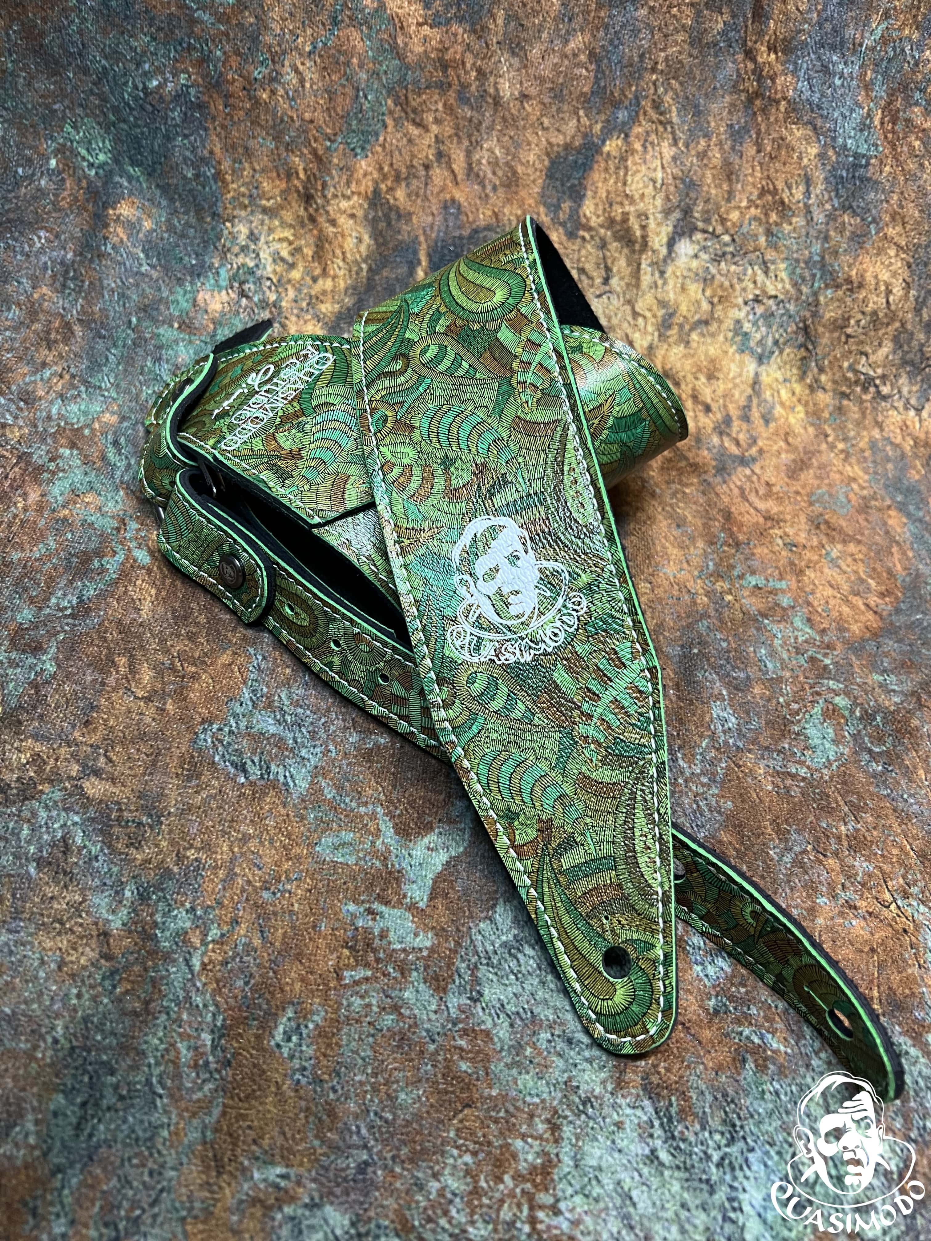 Image of Limited edition custom guitar strap-Face-Limit Design-L-312