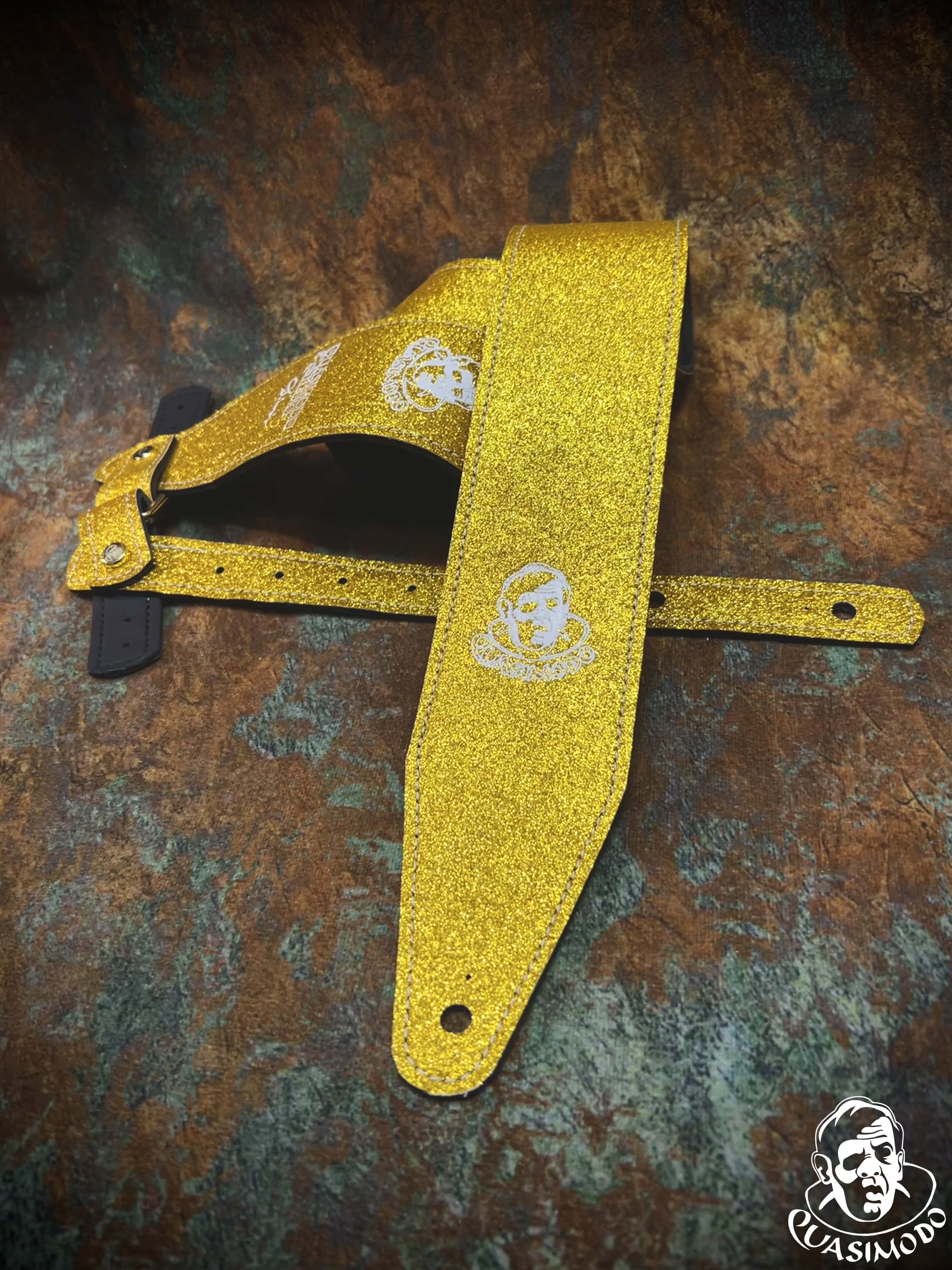 Image of Limited edition custom guitar strap-Face-Limit Design-L-317