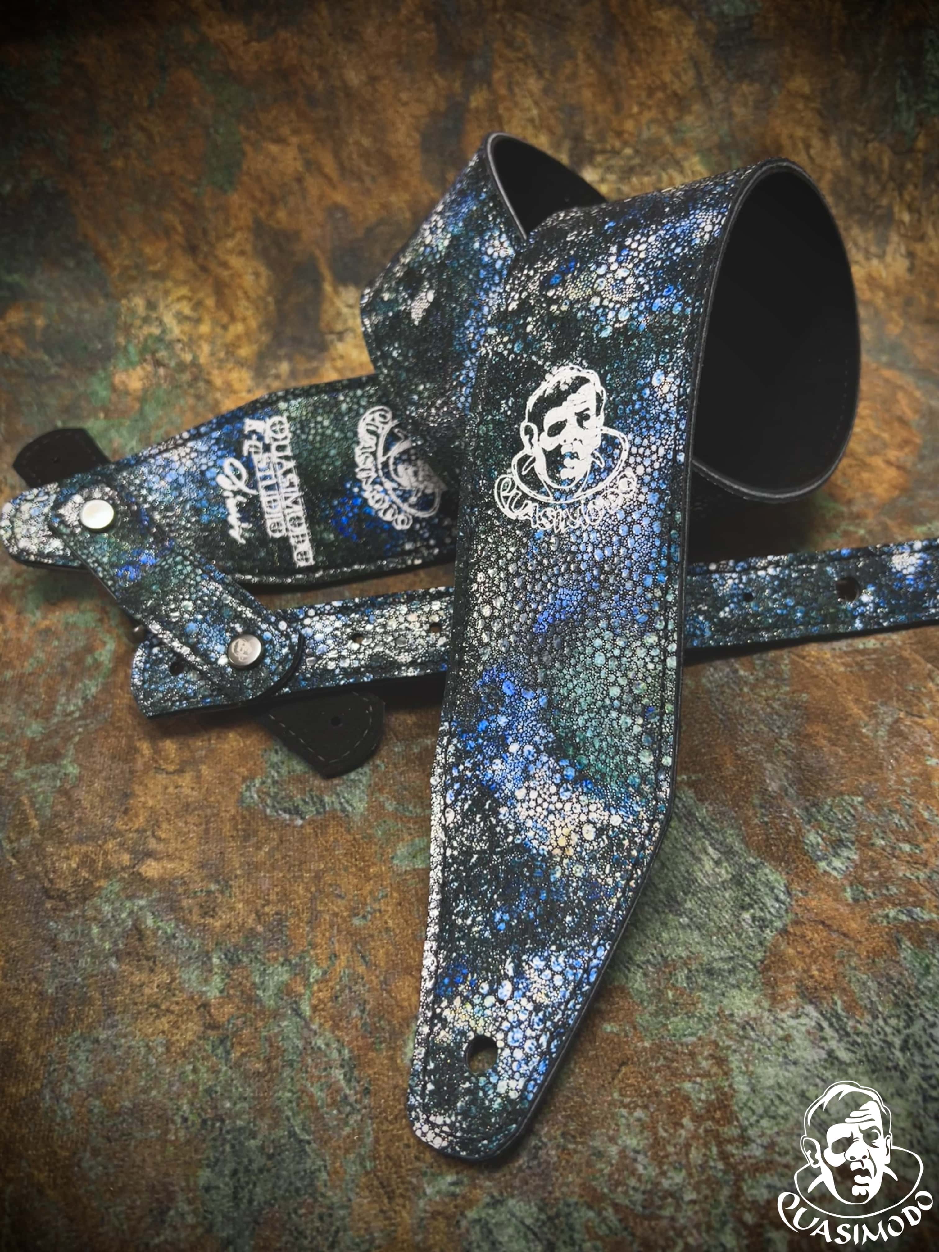 Image of Limited edition custom guitar strap-Face-Limit Design-L-329