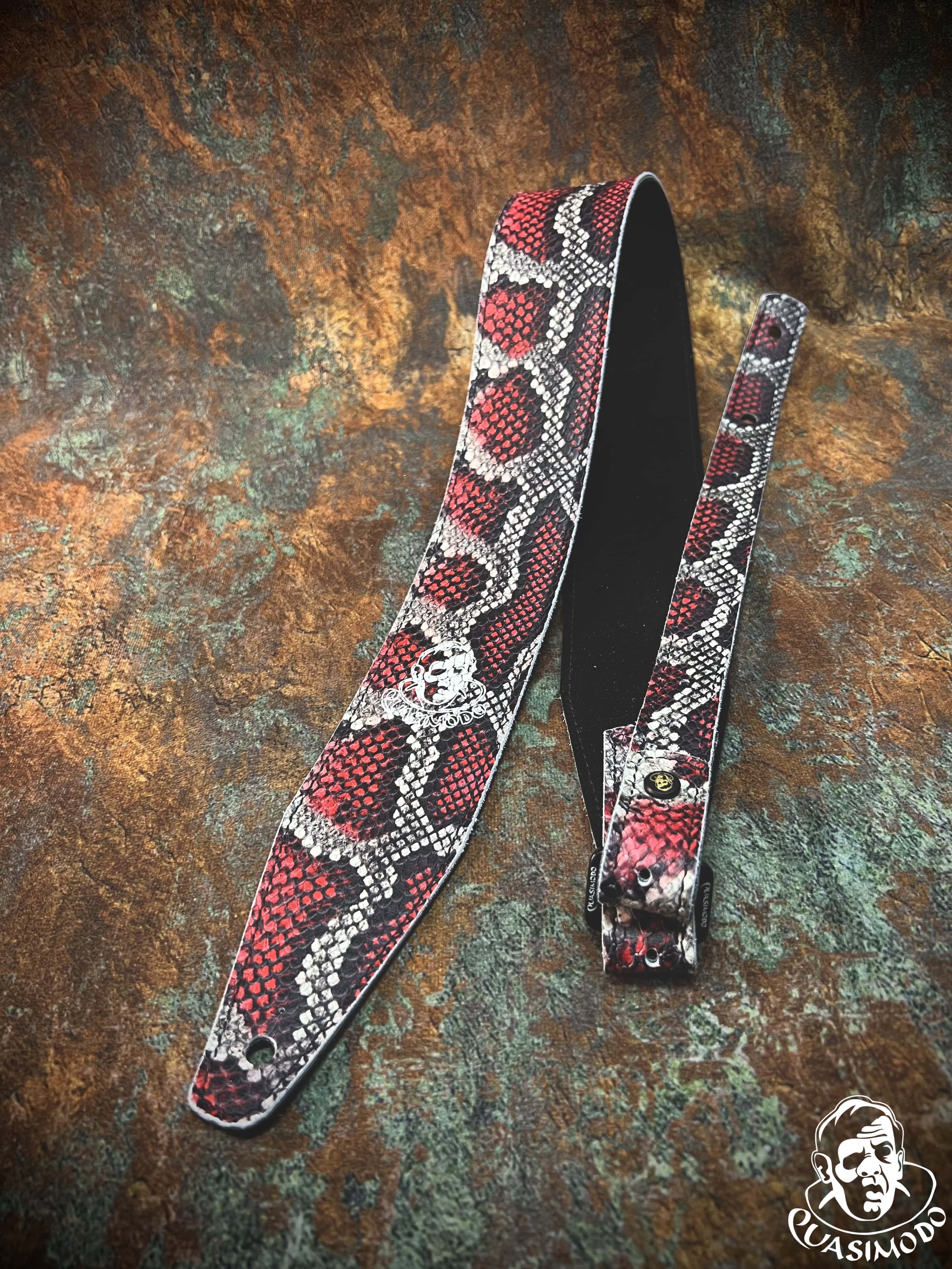 Image of Limited edition custom guitar strap-Face-Limit Design-L-342