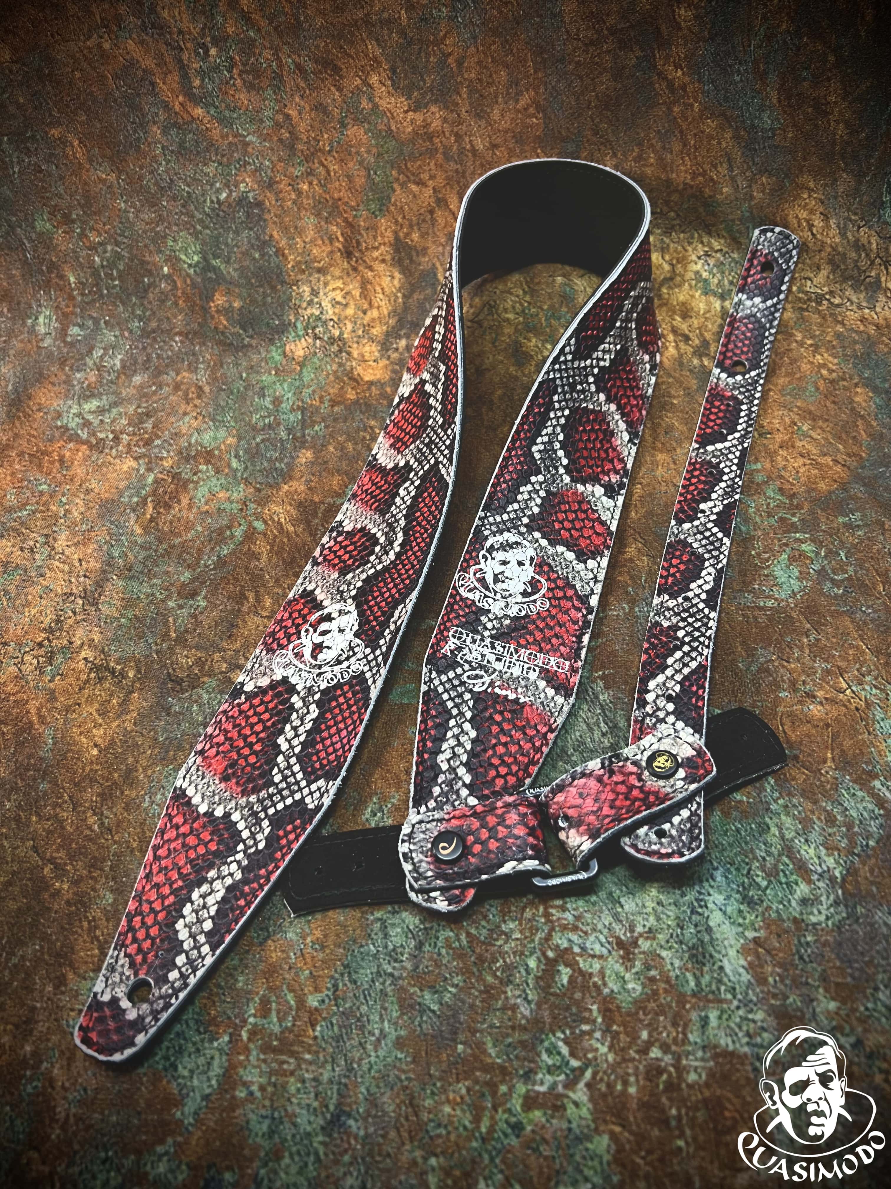 Image of Limited edition custom guitar strap-Face-Limit Design-L-342