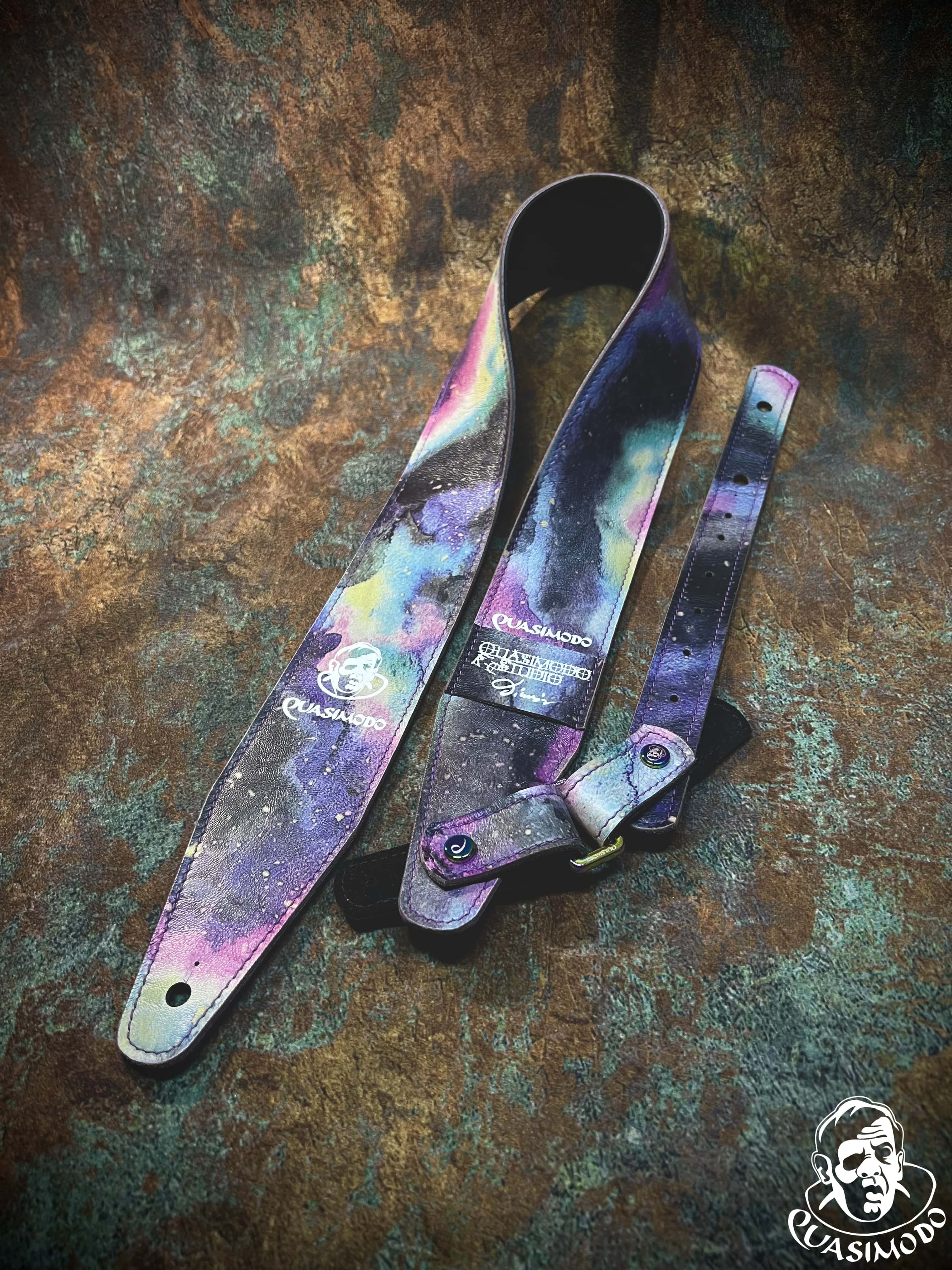 Image of Limited edition custom guitar strap-Face-Limit Design-L-355