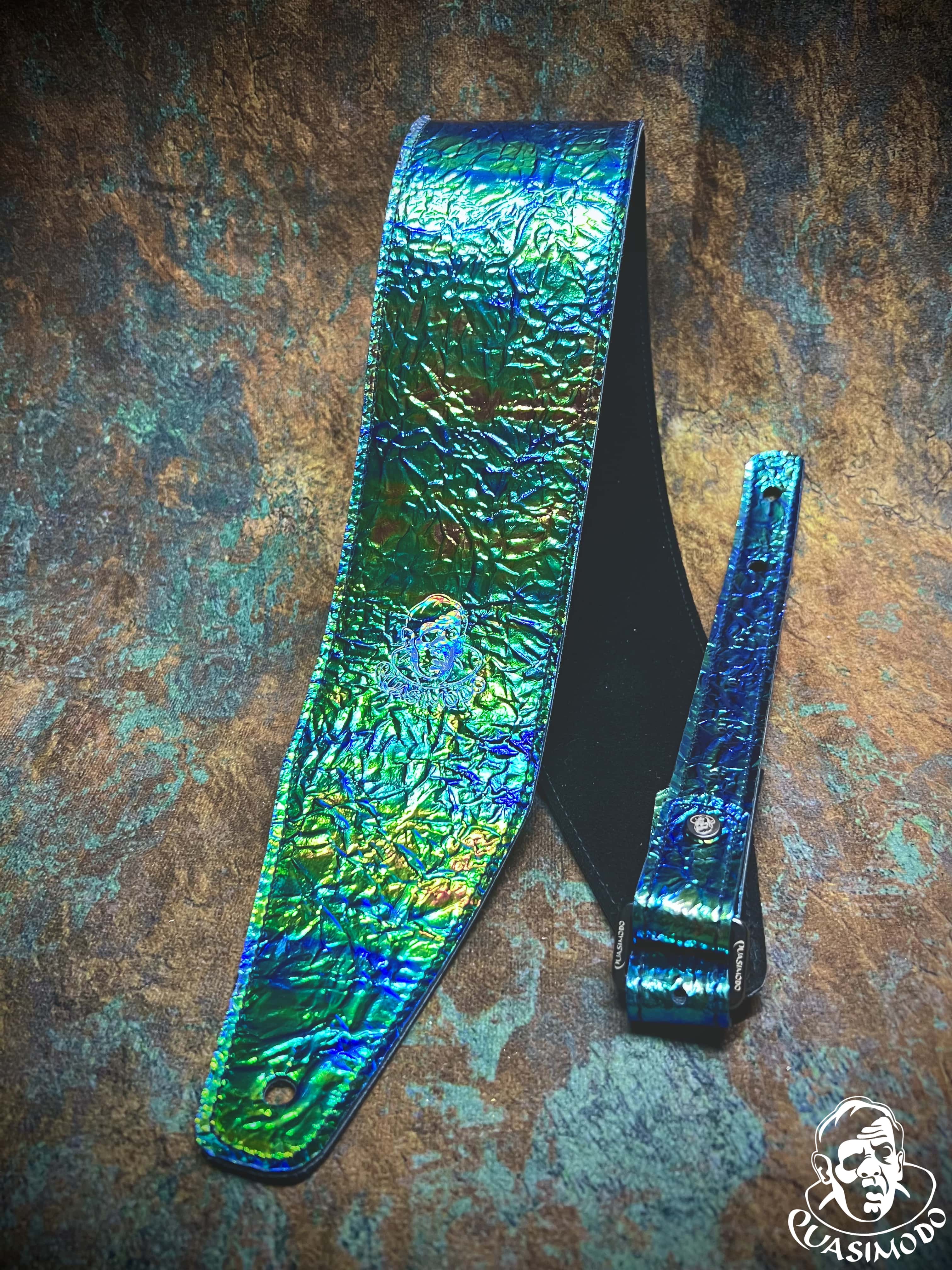 Image of Limited edition custom guitar strap-Face-Limit Design-L-364