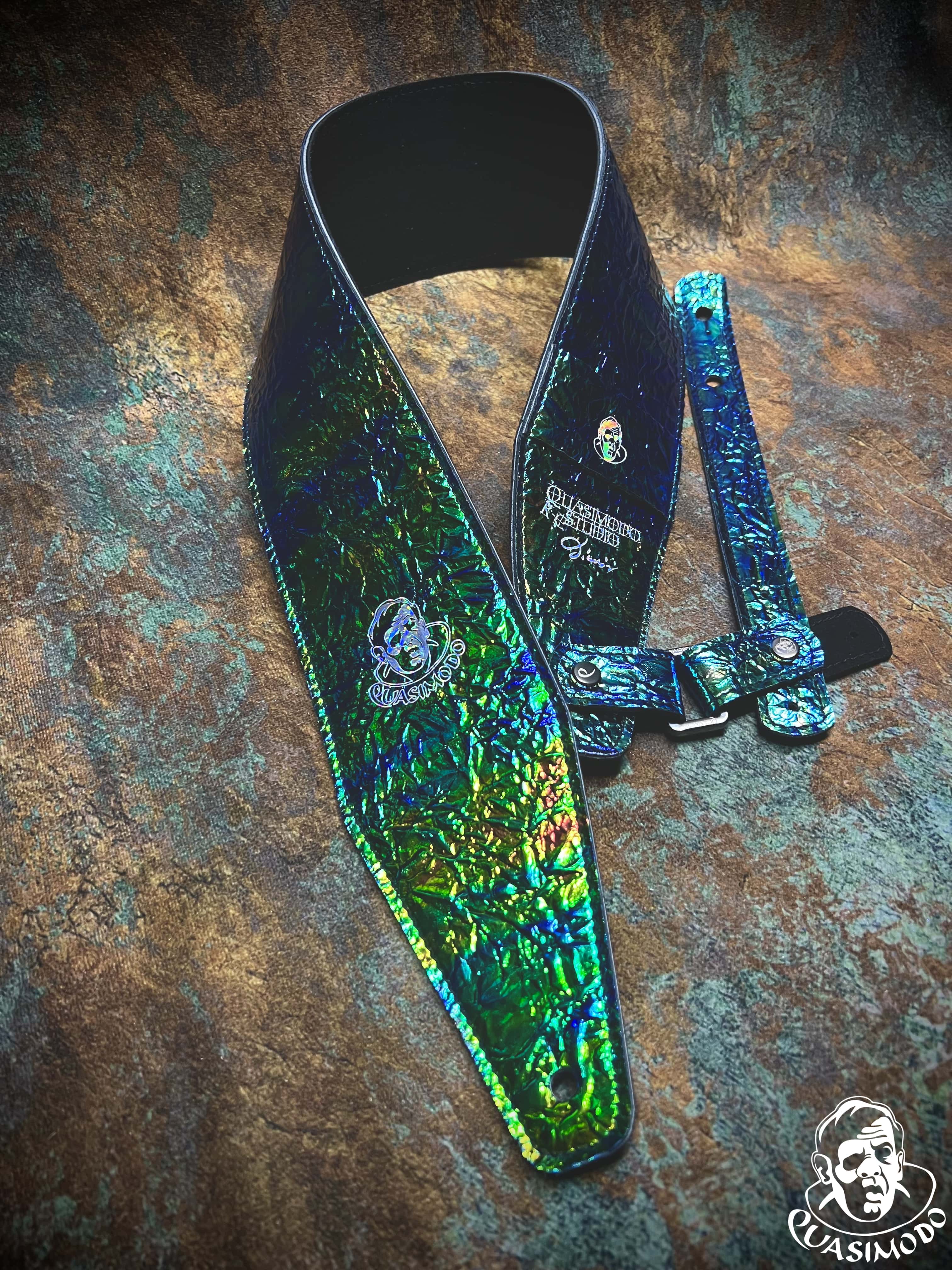 Image of Limited edition custom guitar strap-Face-Limit Design-L-364