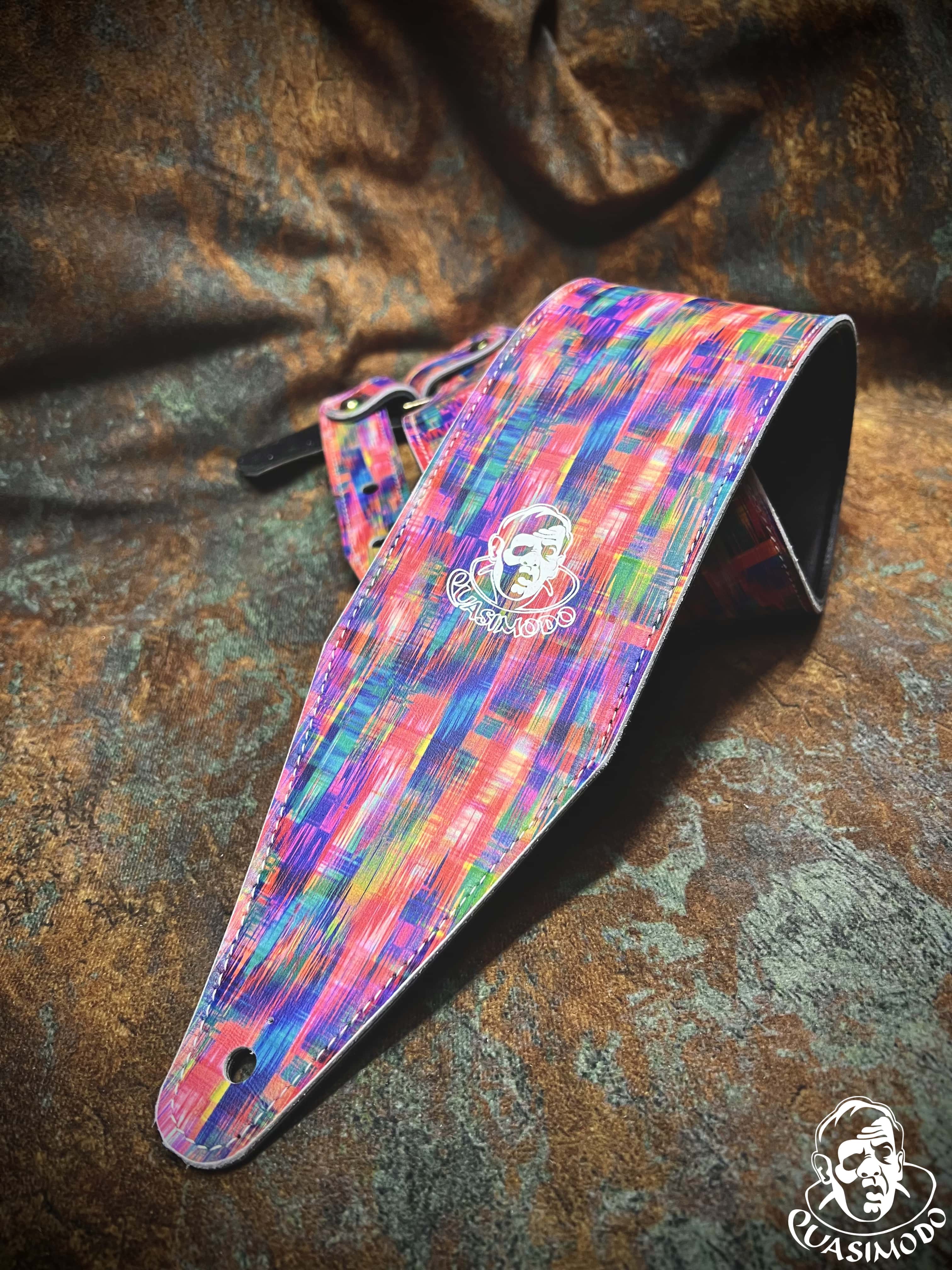 Image of Limited edition custom guitar strap-Face-Limit Design-L-375