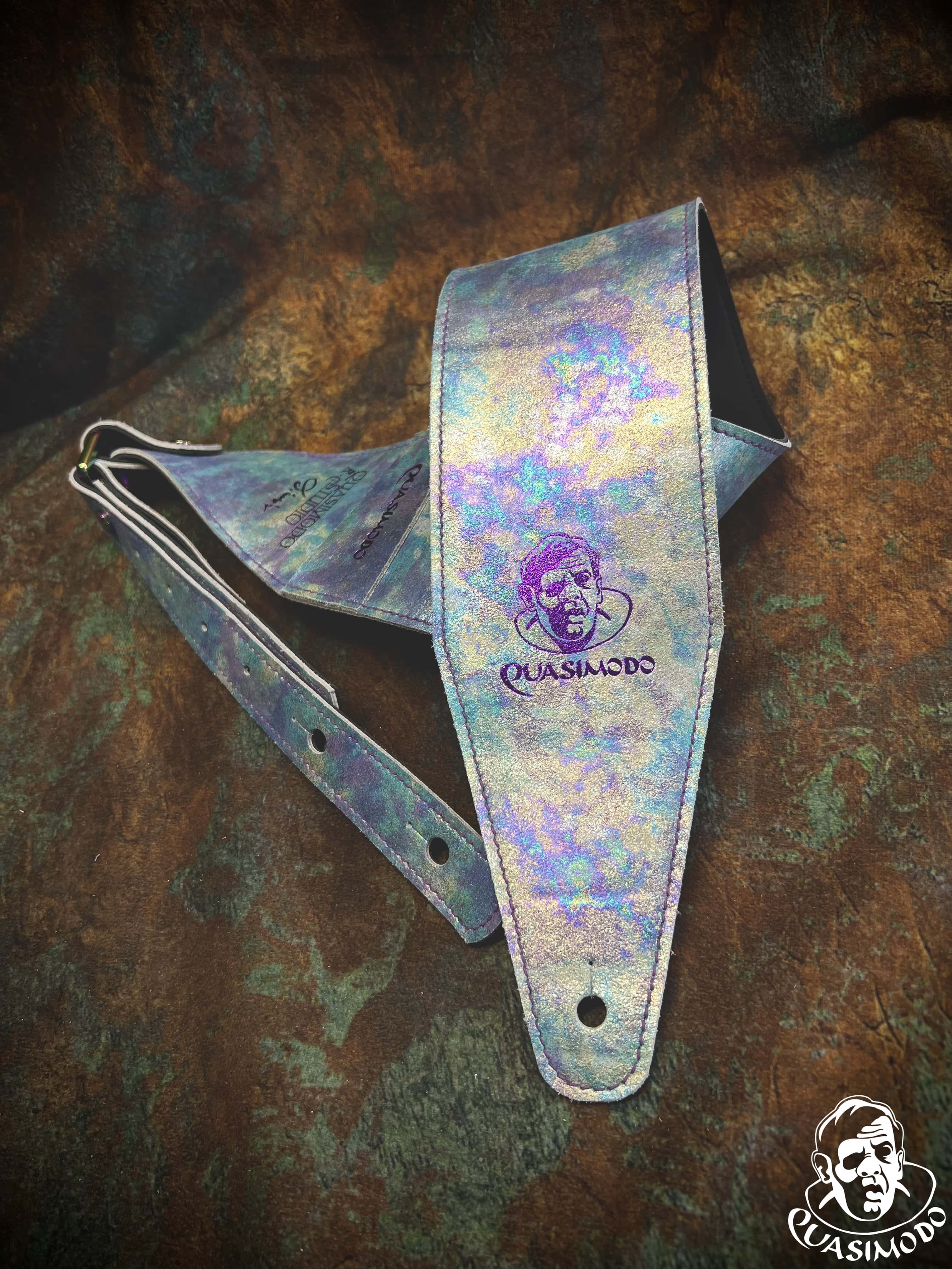 Image of Limited edition custom guitar strap-Face-Limit Design-L-382