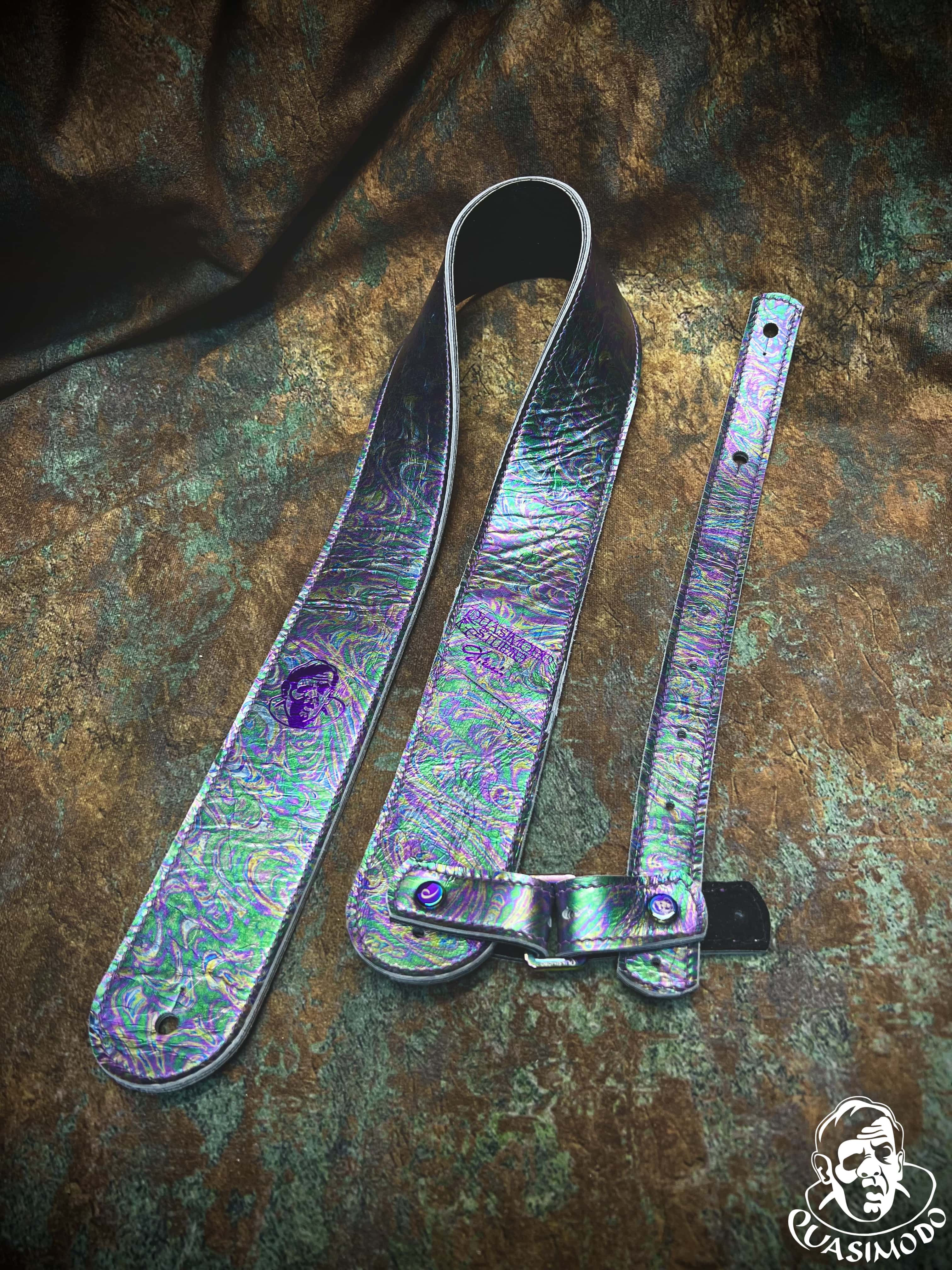 Image of Limited edition custom guitar strap-Face-Limit Design-L-385