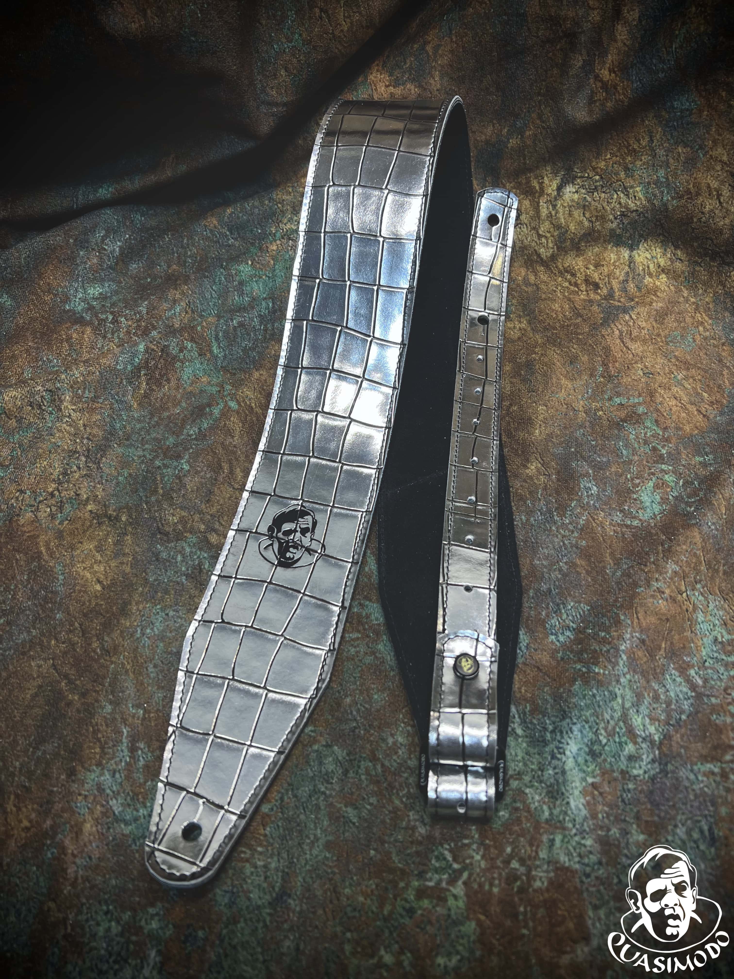 Image of Limited edition custom guitar strap-Face-Limit Design-L-386
