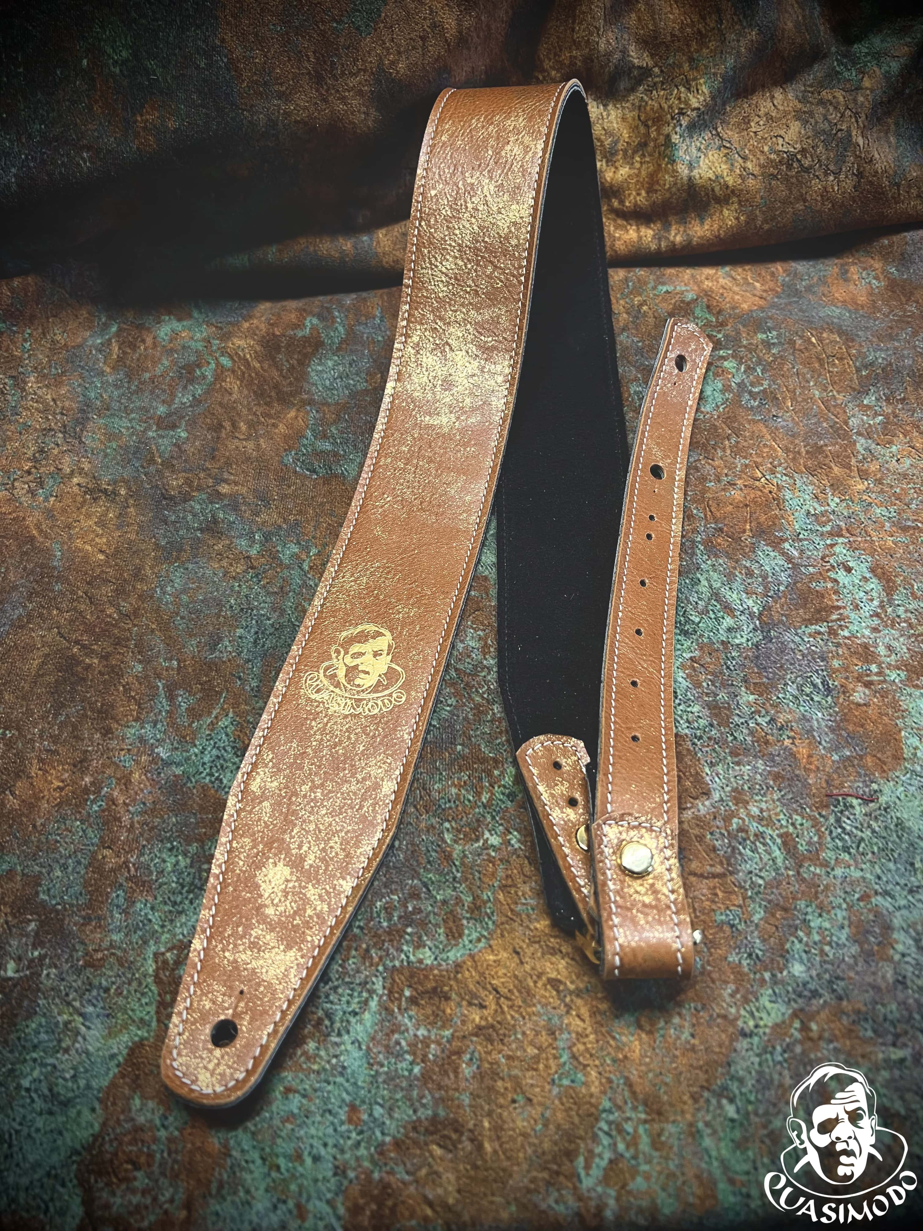 Image of Limited edition custom guitar strap-Face-Limit Design-L-391