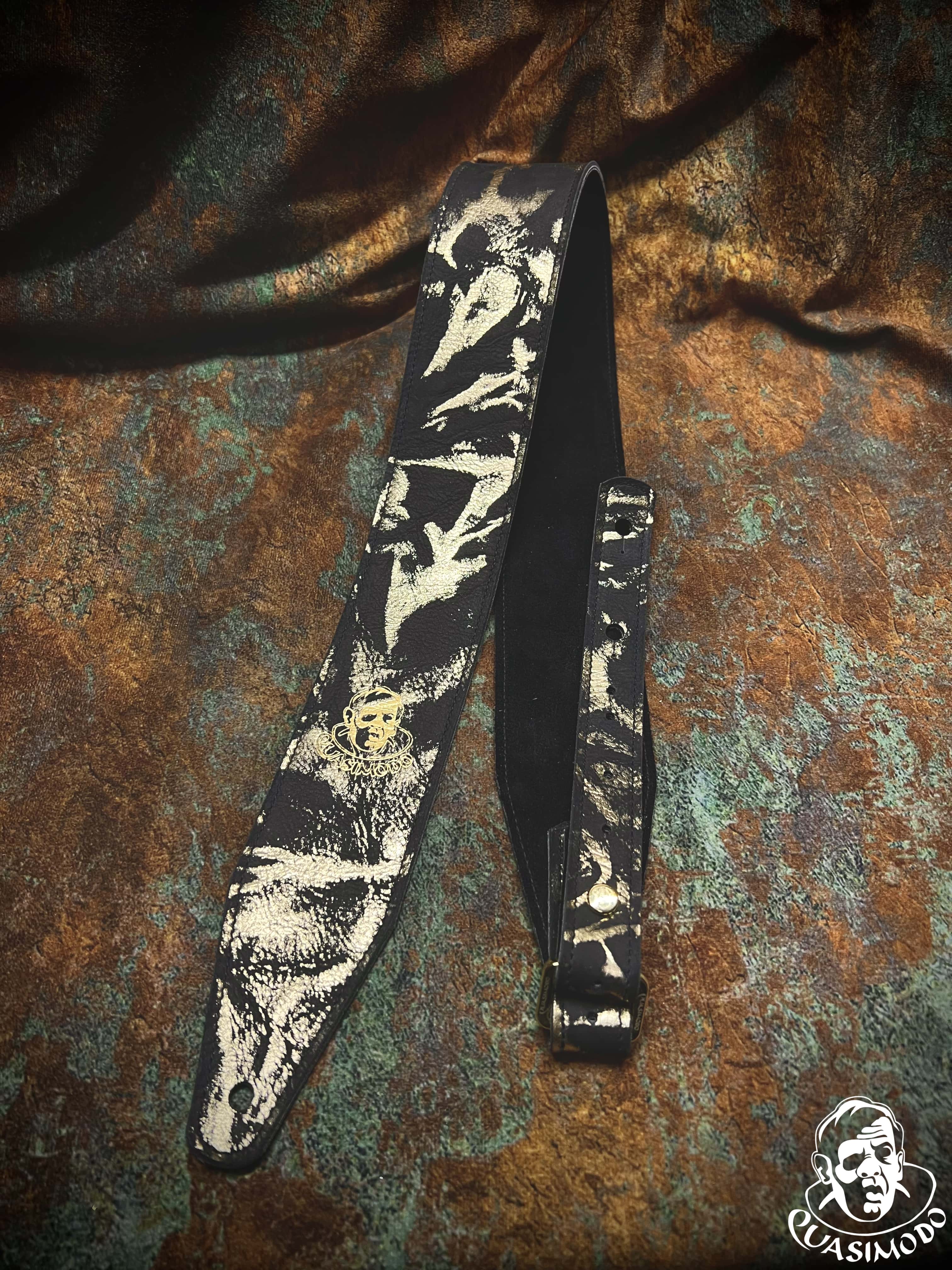 Image of Limited edition custom guitar strap-Face-Limit Design-L-392