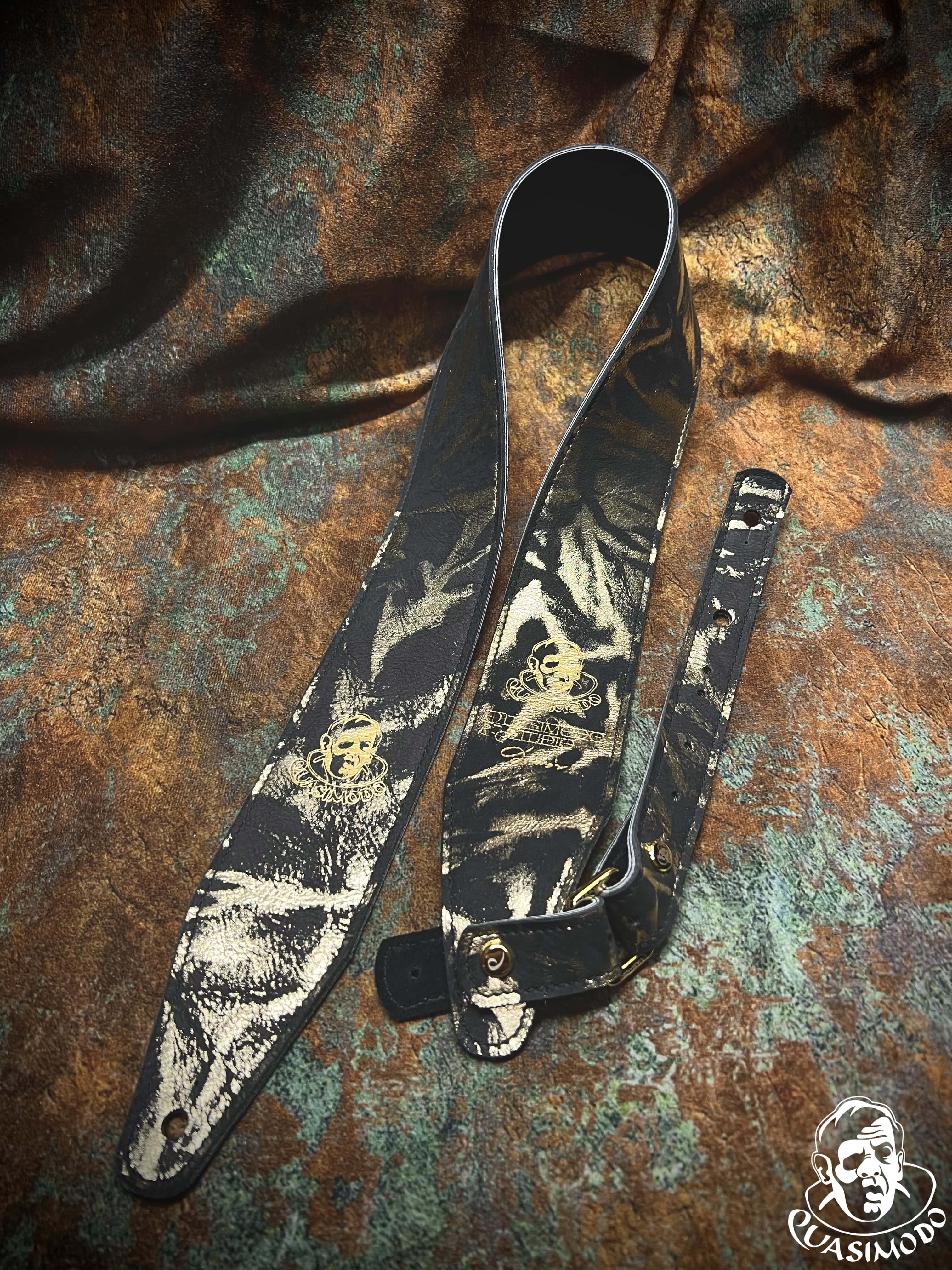 Image of Limited edition custom guitar strap-Face-Limit Design-L-392