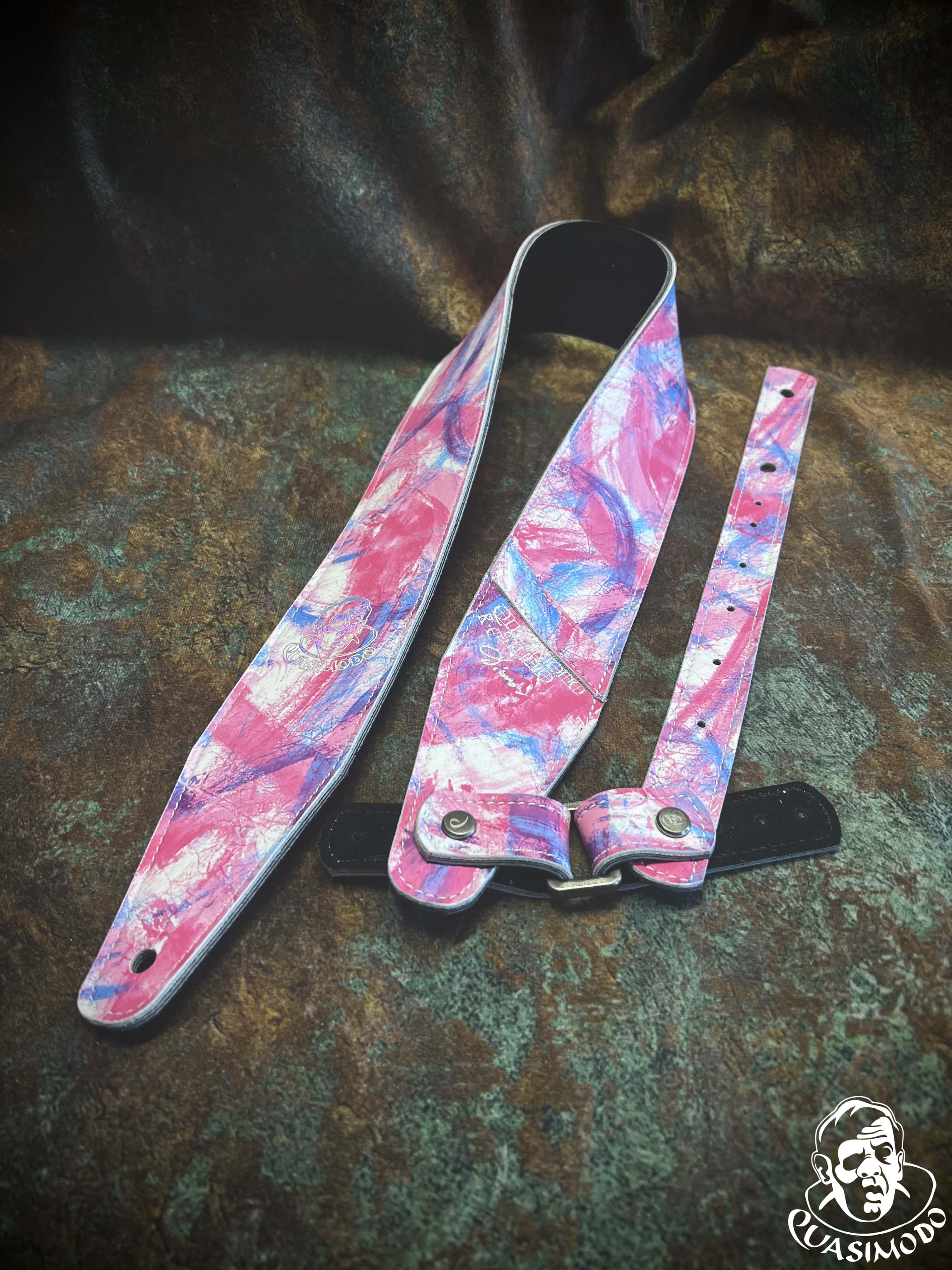 Image of Limited edition custom guitar strap-Face-Limit Design-L-408