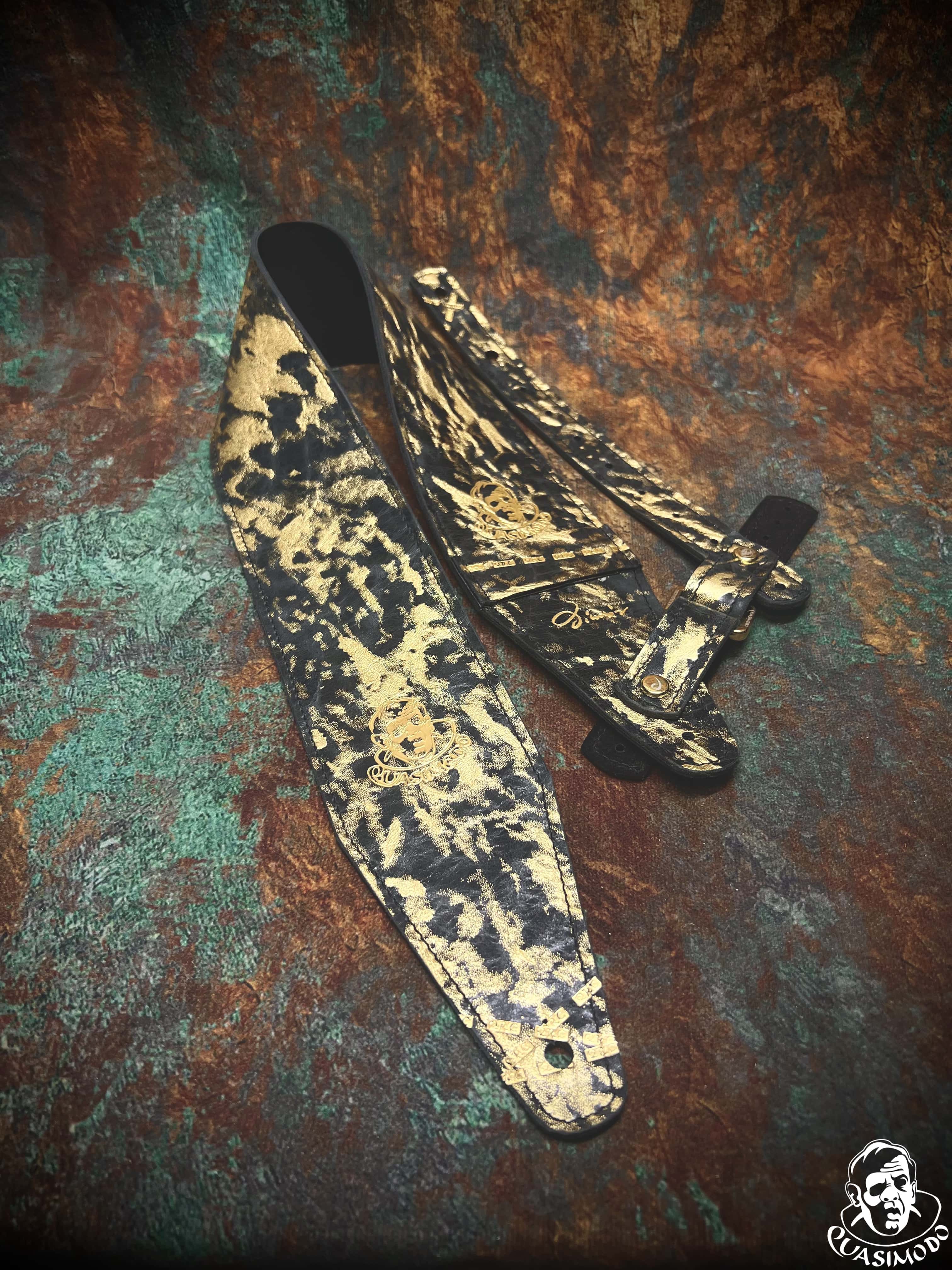 Image of Limited edition custom guitar strap-Face-Limit Design-L-442