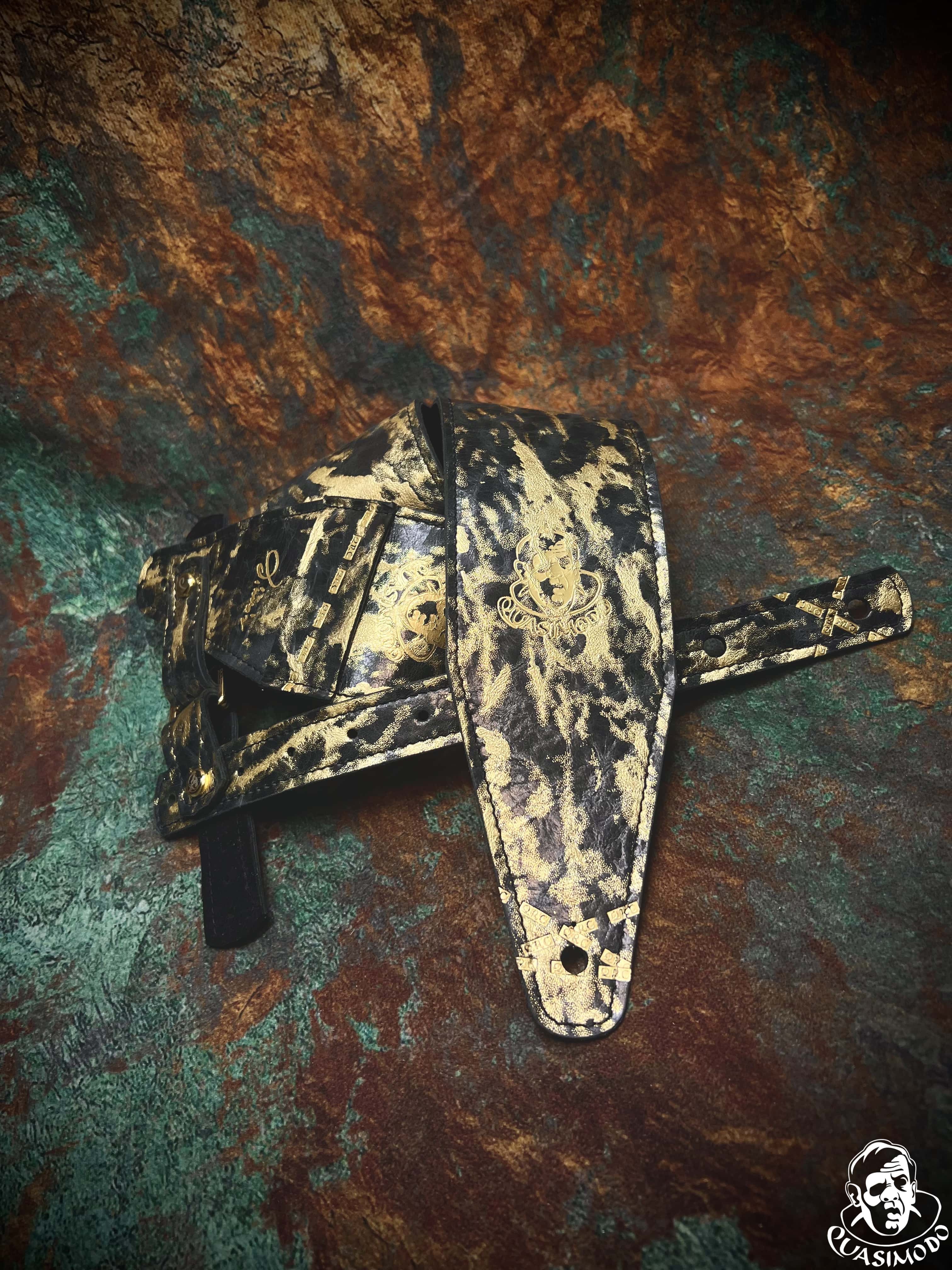 Image of Limited edition custom guitar strap-Face-Limit Design-L-442