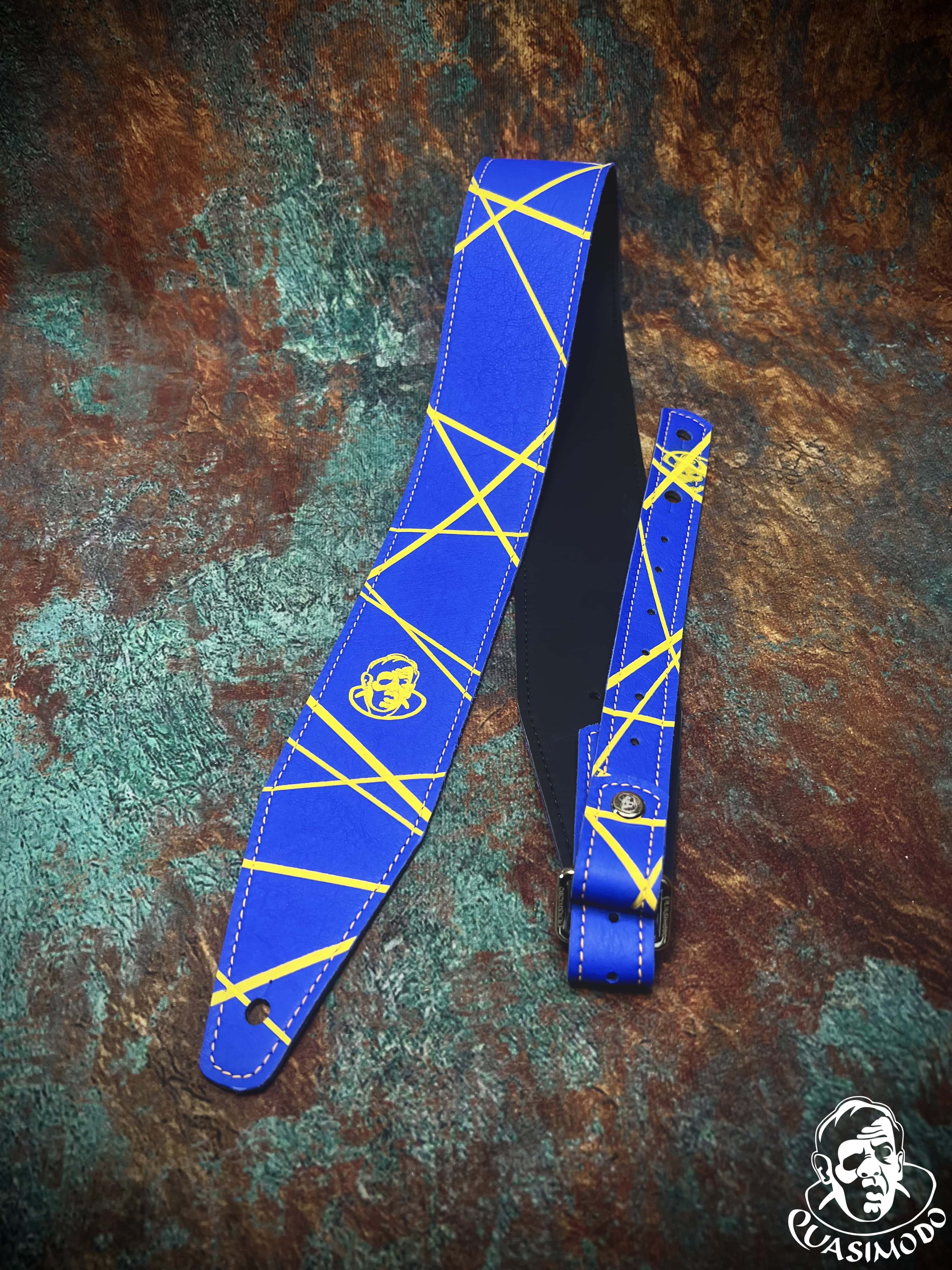 Image of Limited edition custom guitar strap-Face-Limit Design-L-461