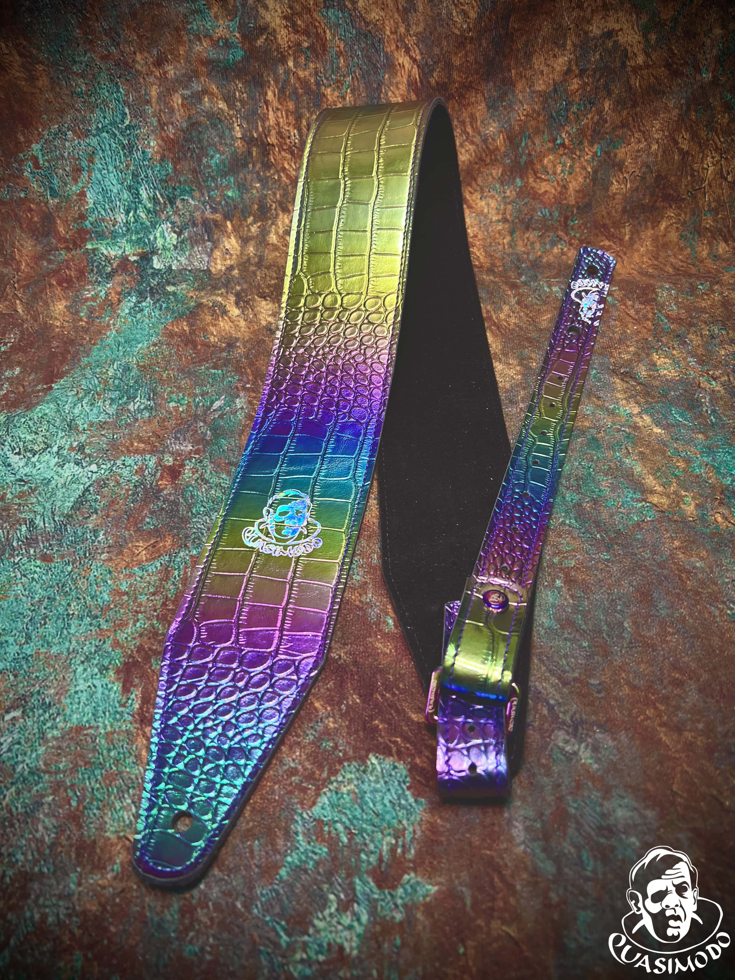 Image of Limited edition custom guitar strap-Face-Limit Design-L-462