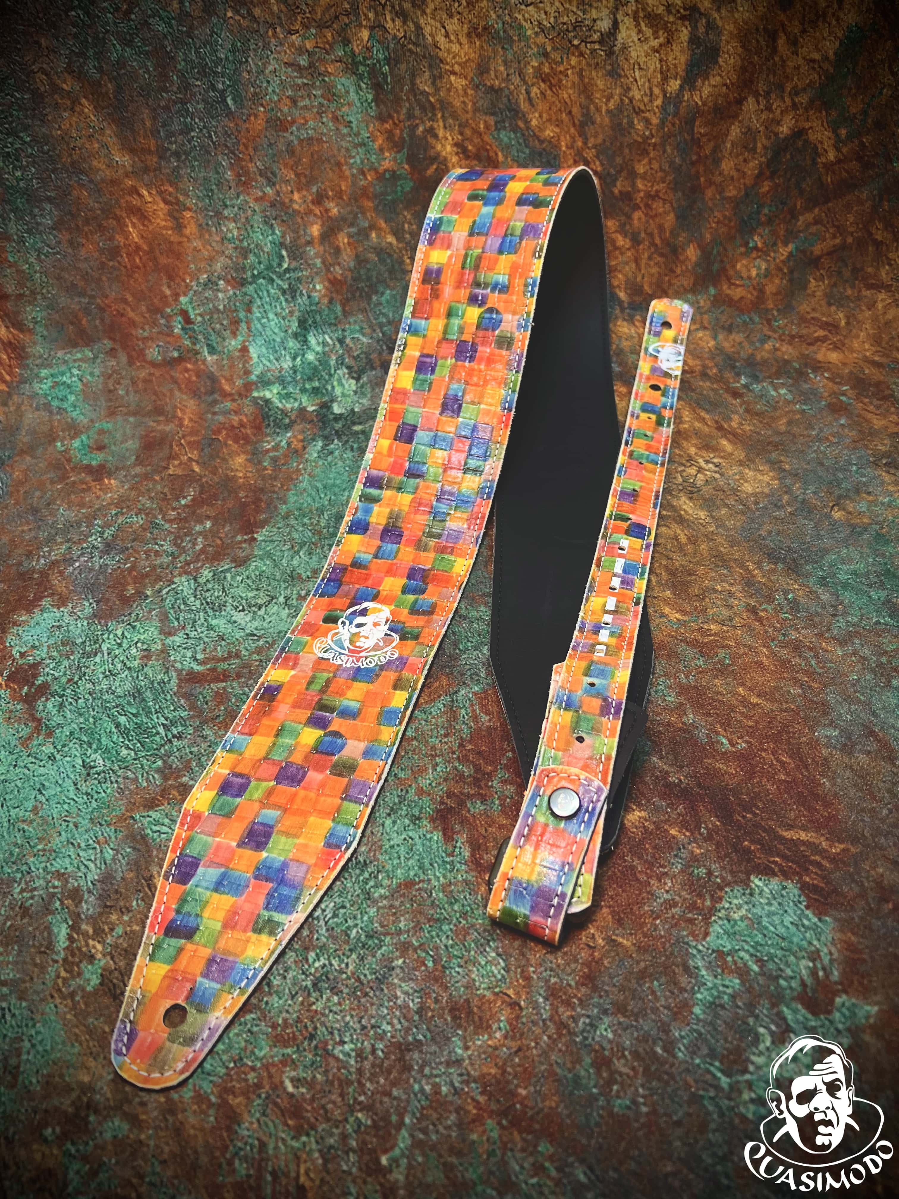 Image of Limited edition custom guitar strap-Face-Limit Design-L-470
