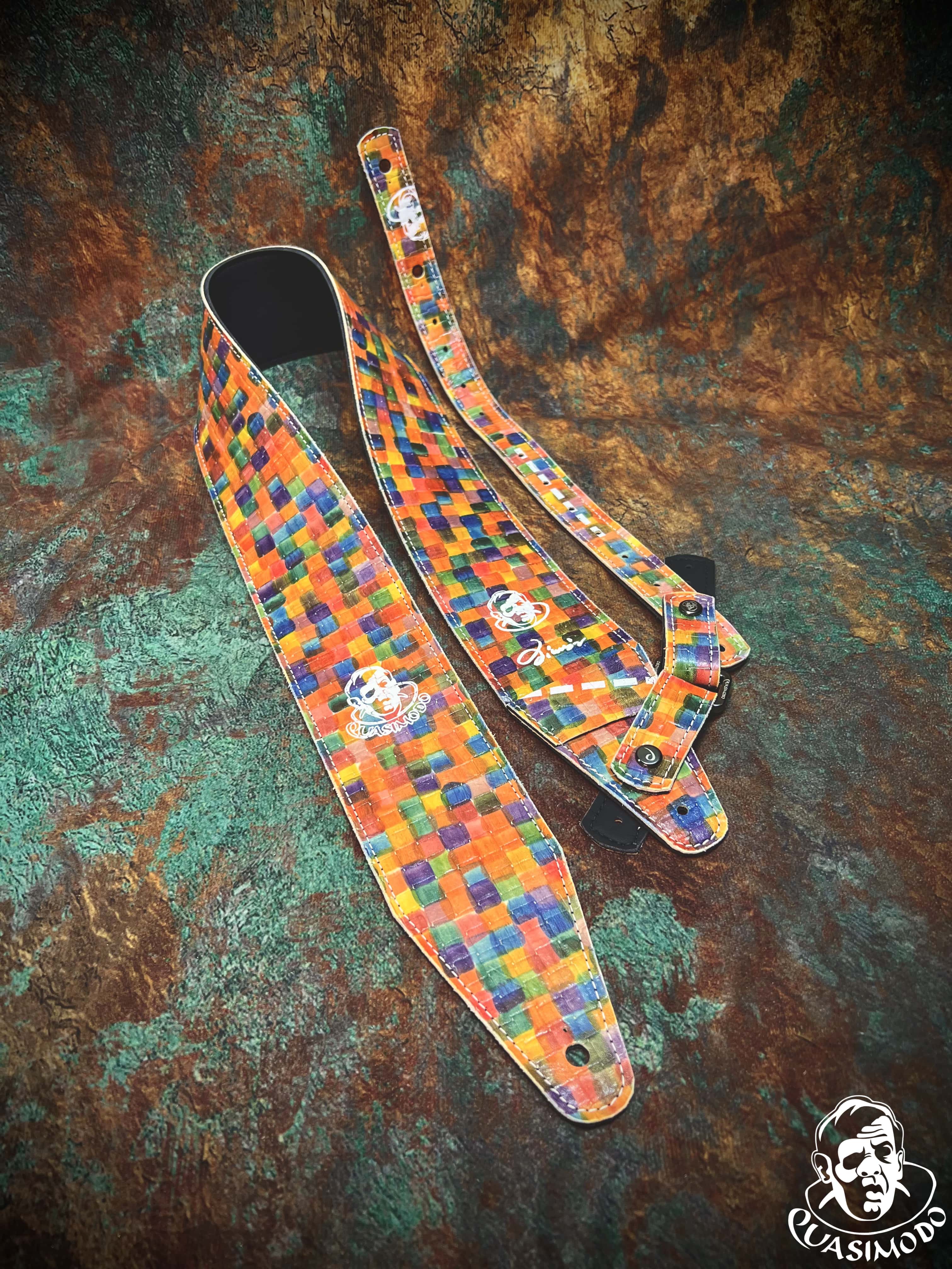 Image of Limited edition custom guitar strap-Face-Limit Design-L-470