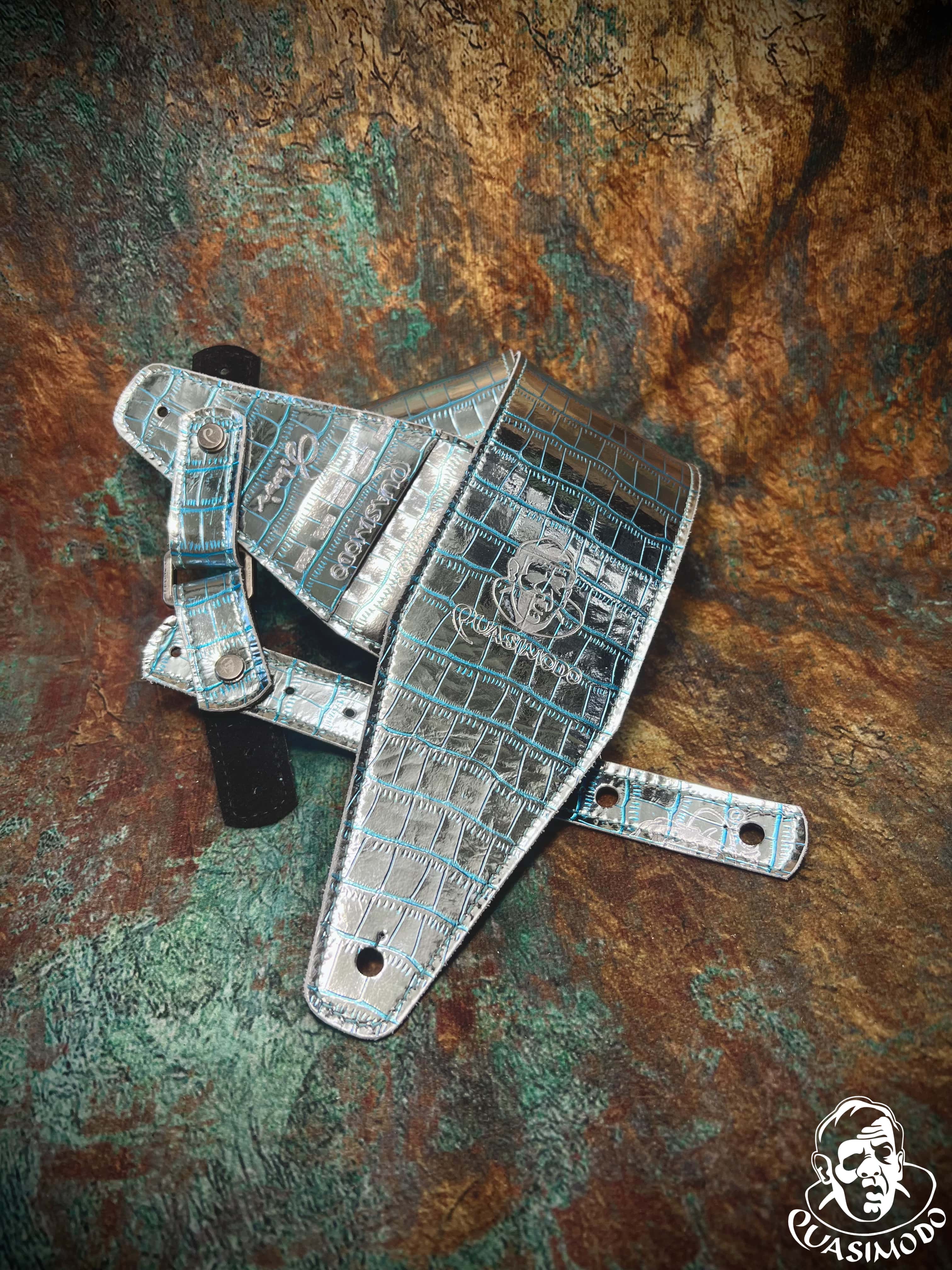 Image of Limited edition custom guitar strap-Face-Limit Design-L-476