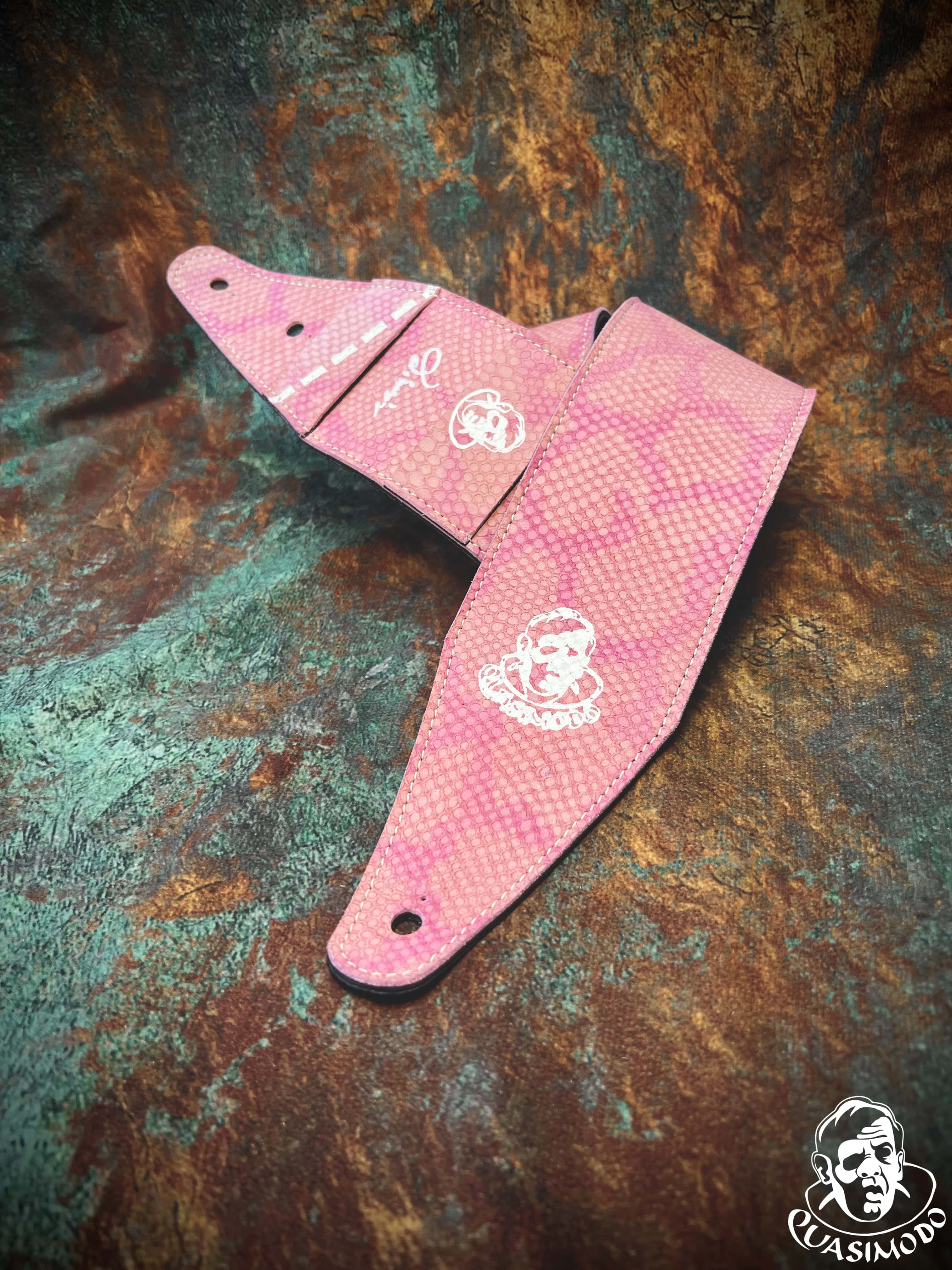 Image of Limited edition custom guitar strap-Face-Limit Design-L-477