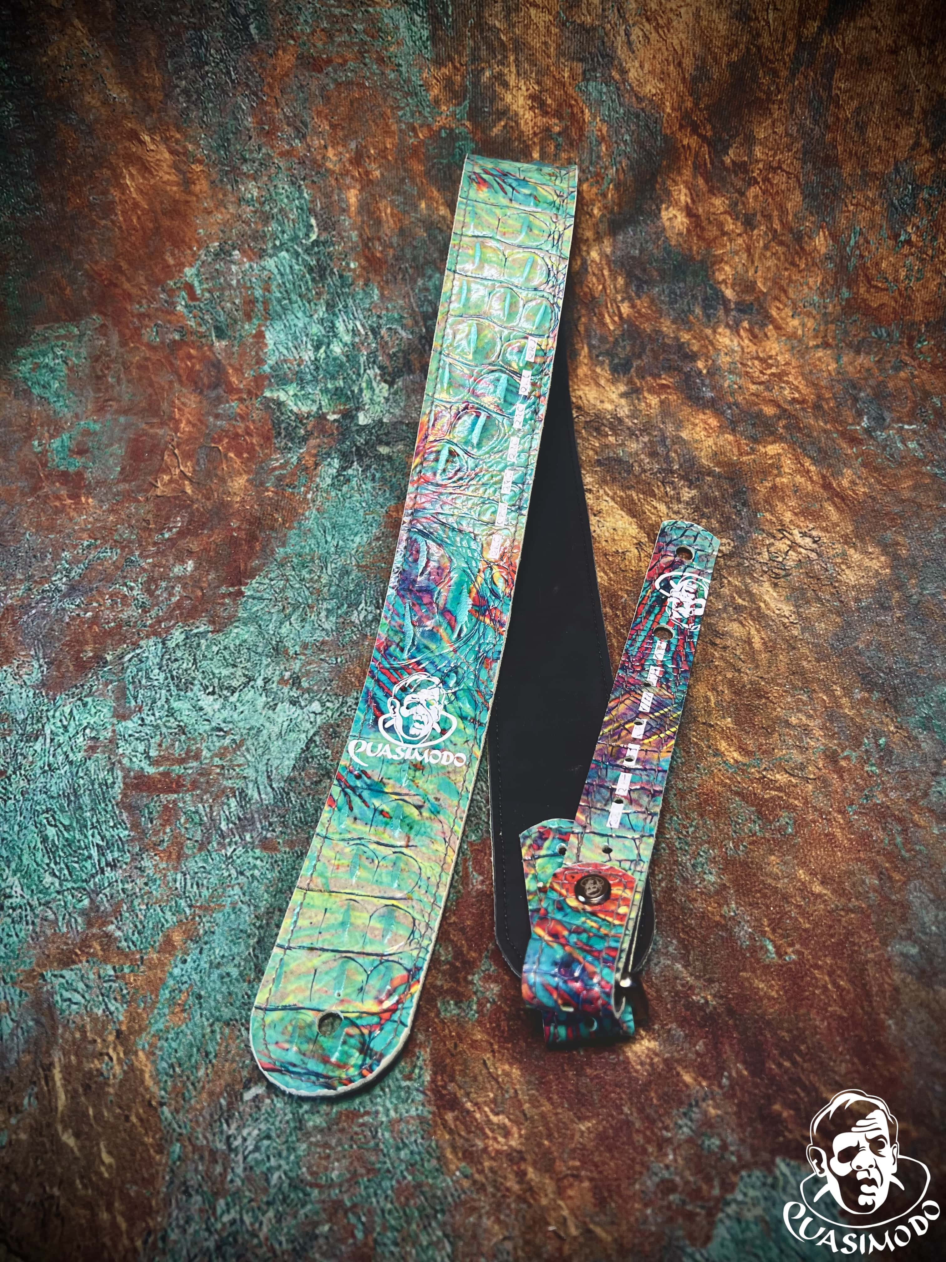 Image of Limited edition custom guitar strap-Face-Limit Design-L-481