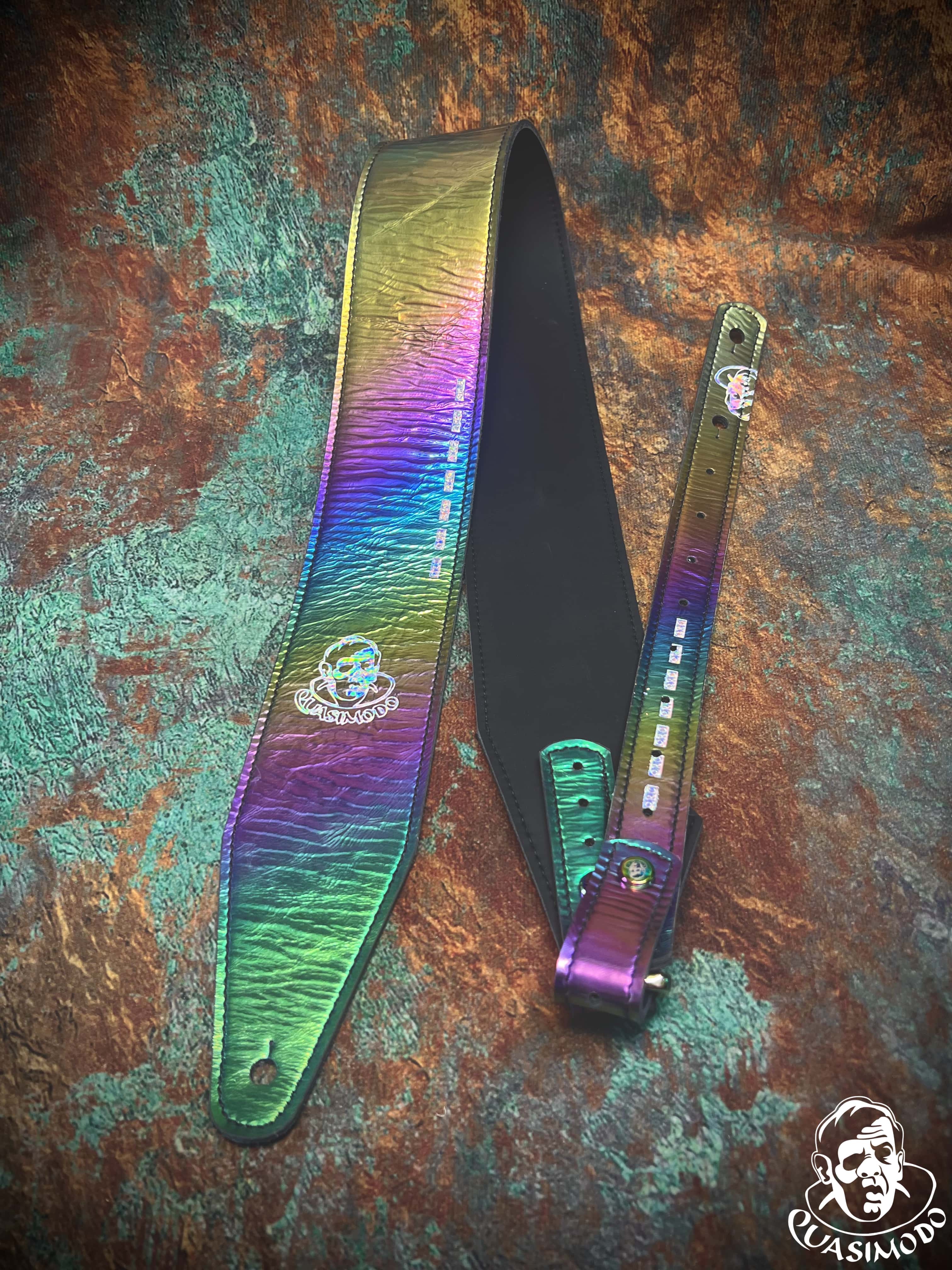 Image of Limited edition custom guitar strap-Face-Limit Design-L-482