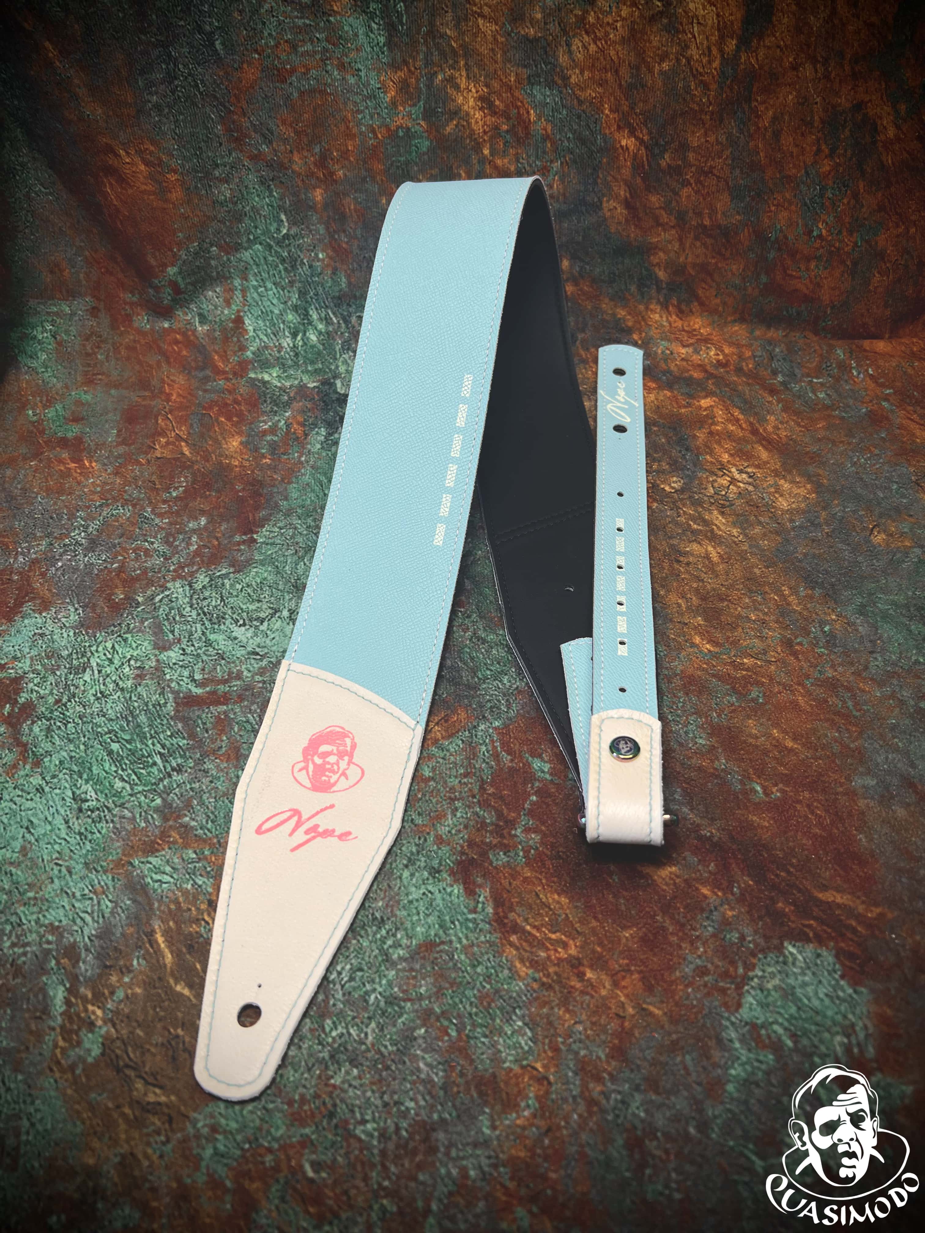 Image of Limited edition custom guitar strap-Face-Limit Design-L-495