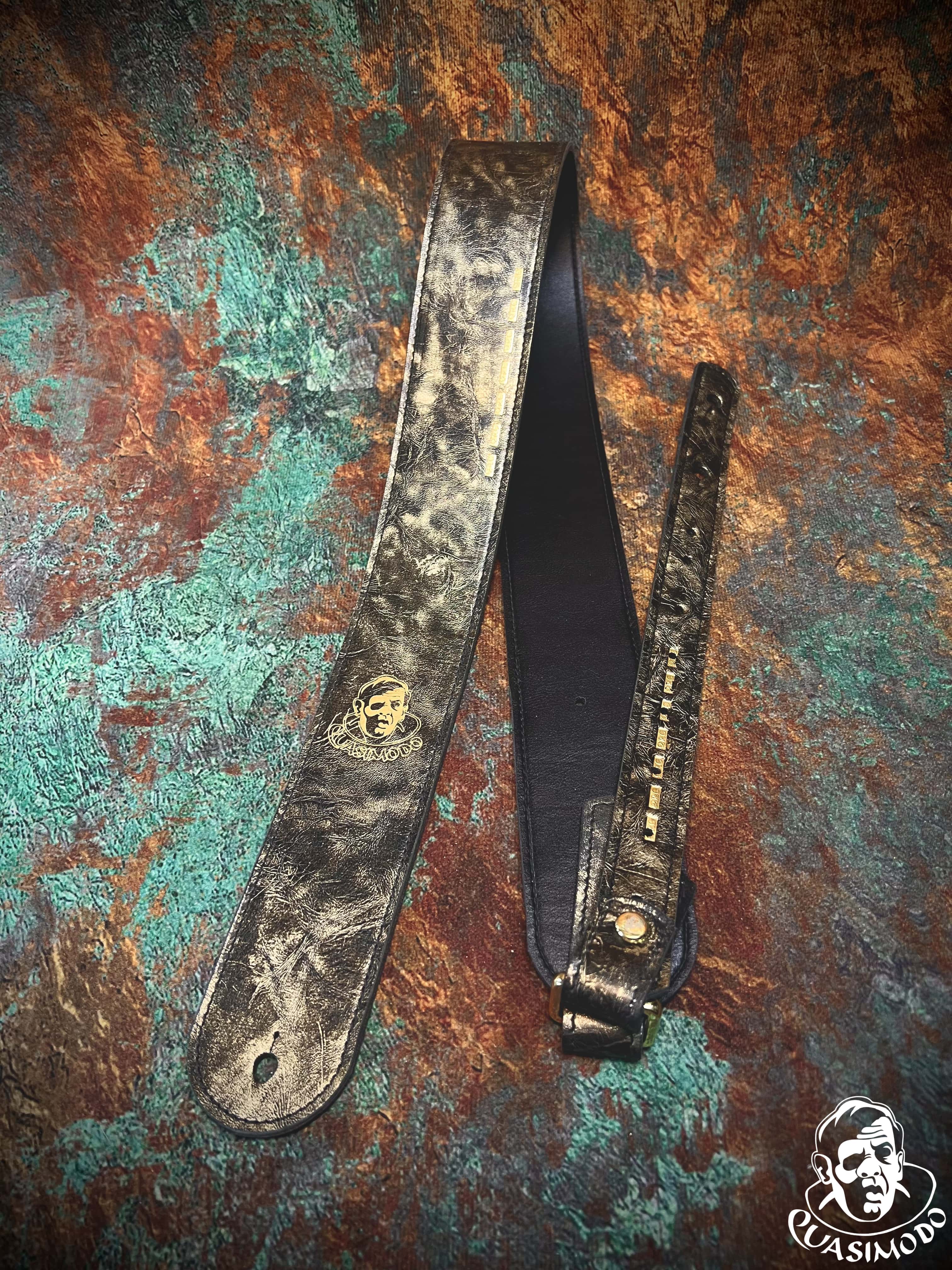 Image of Limited edition custom guitar strap-Face-Limit Design-L-509