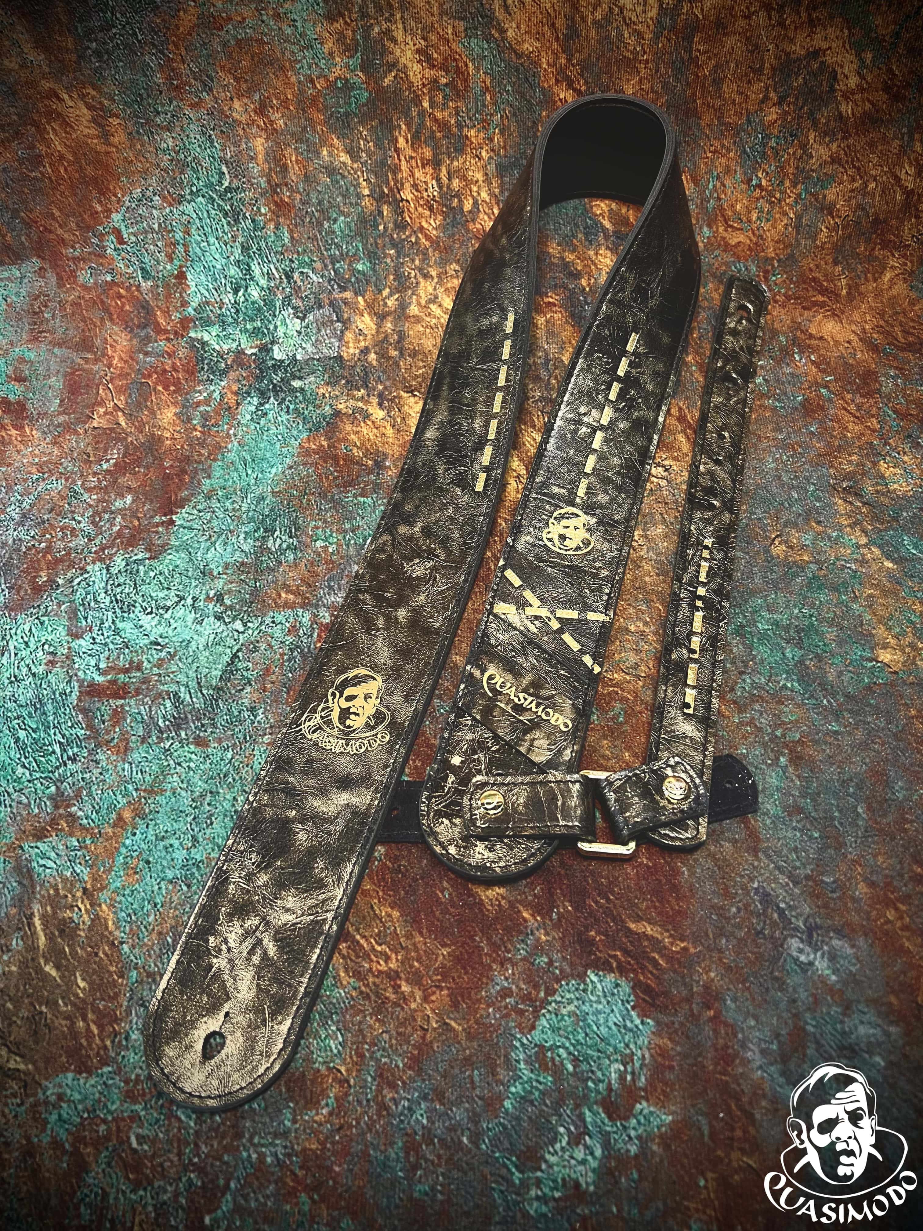 Image of Limited edition custom guitar strap-Face-Limit Design-L-509
