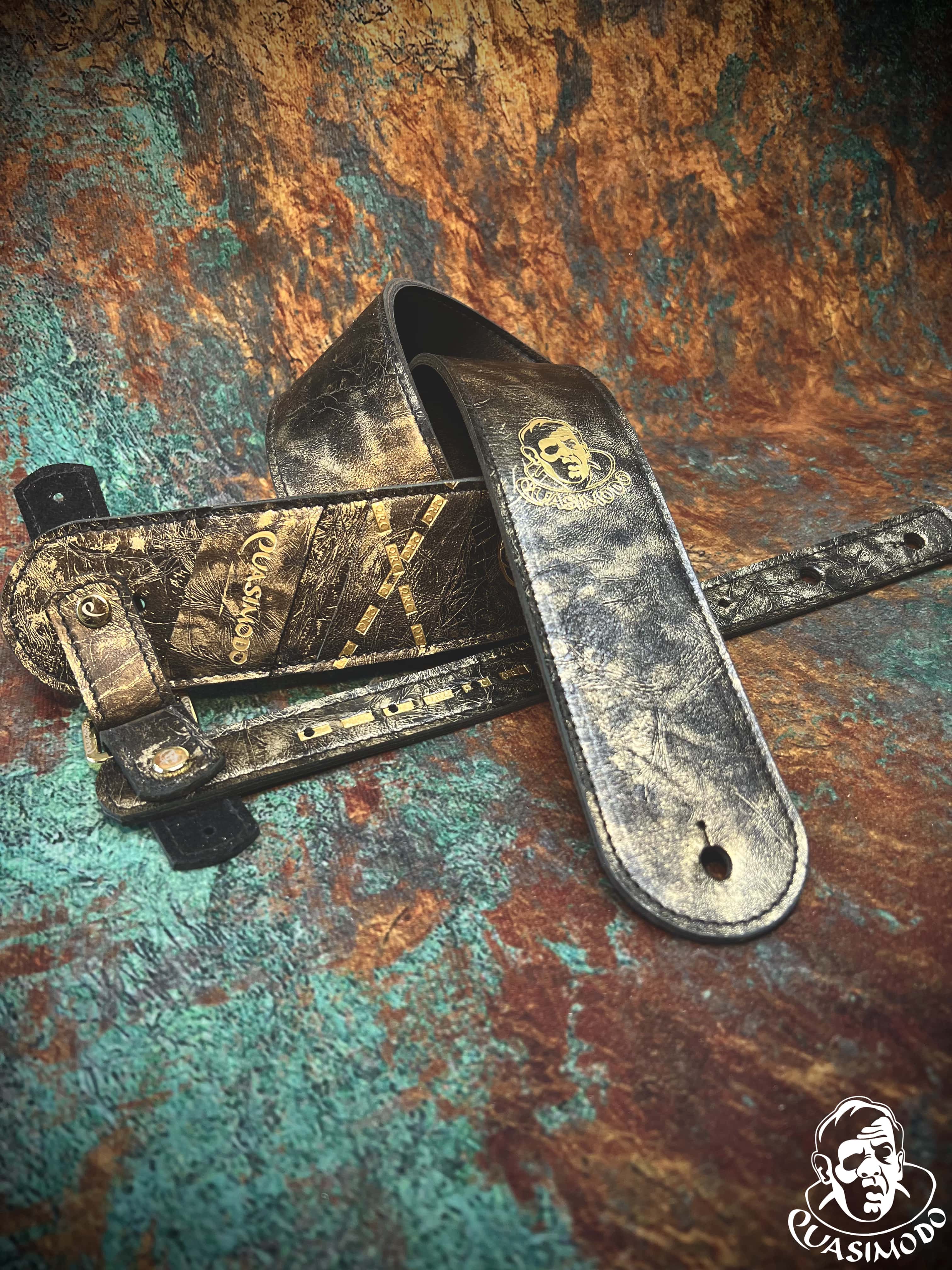 Image of Limited edition custom guitar strap-Face-Limit Design-L-509