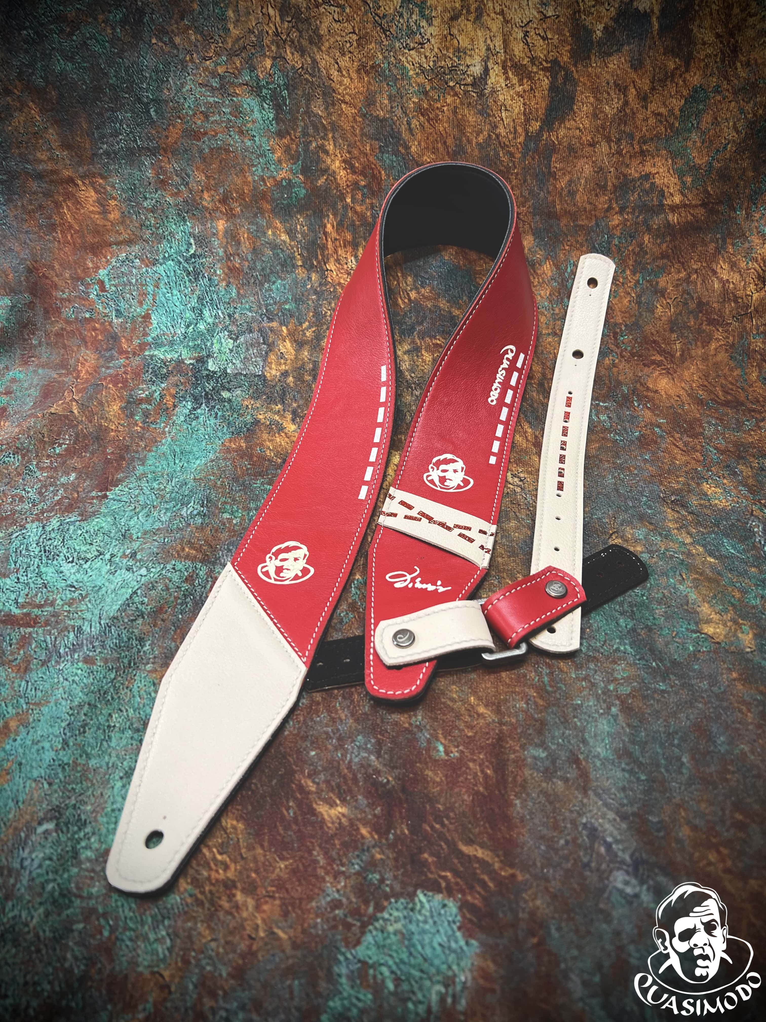 Image of Limited edition custom guitar strap-Face-Limit Design-L-537