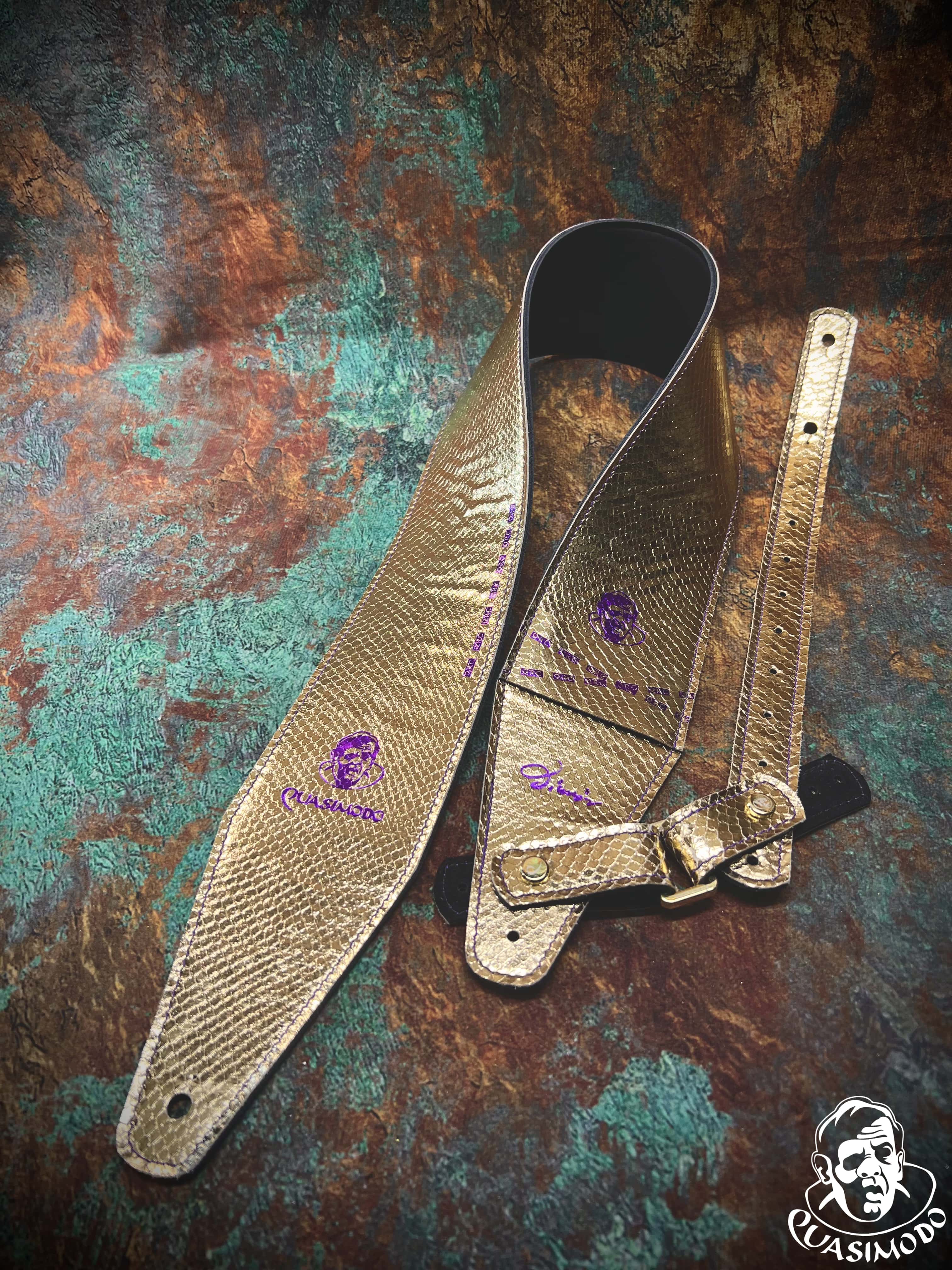 Image of Limited edition custom guitar strap-Face-Limit Design-L-541