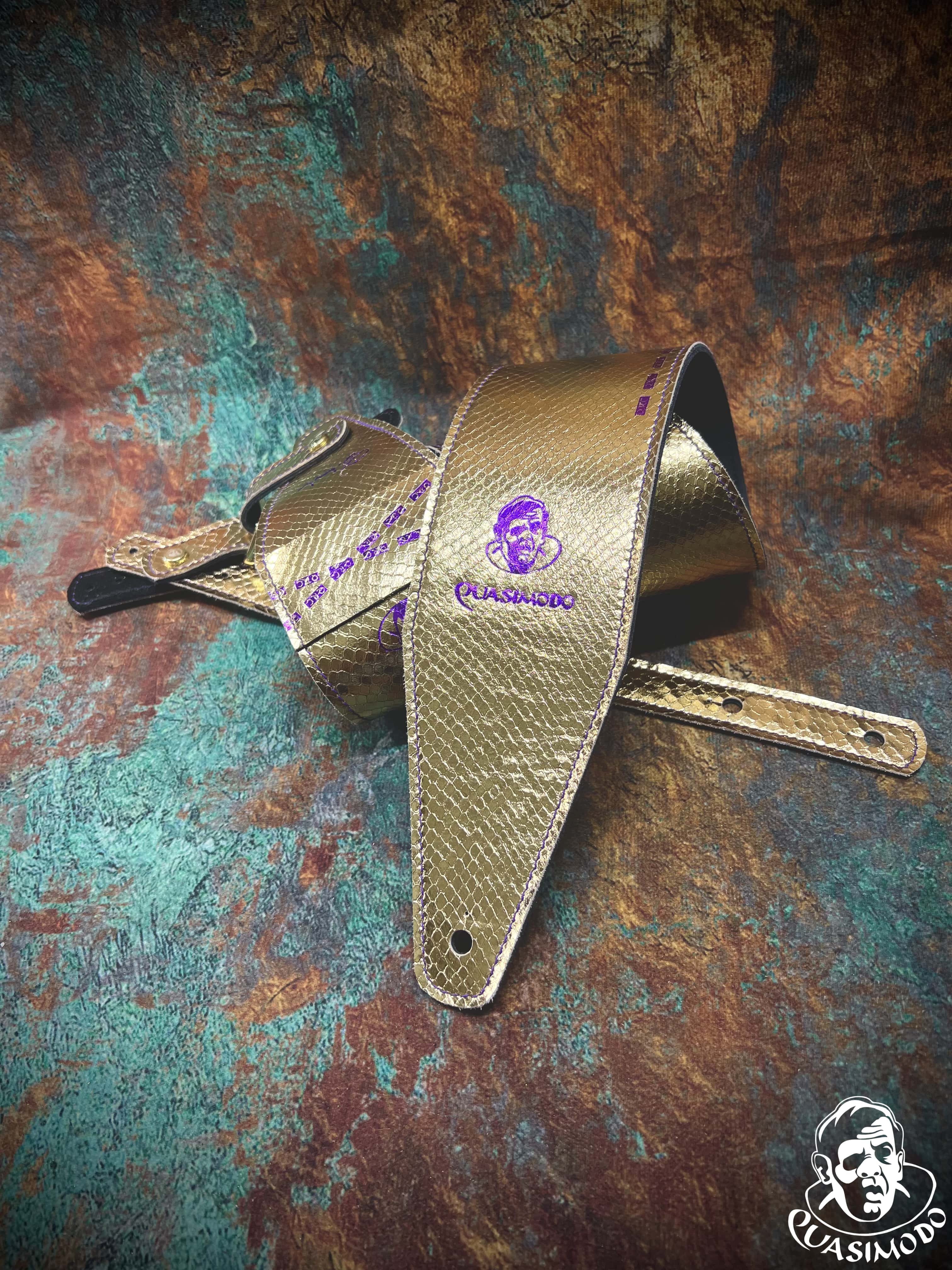 Image of Limited edition custom guitar strap-Face-Limit Design-L-541