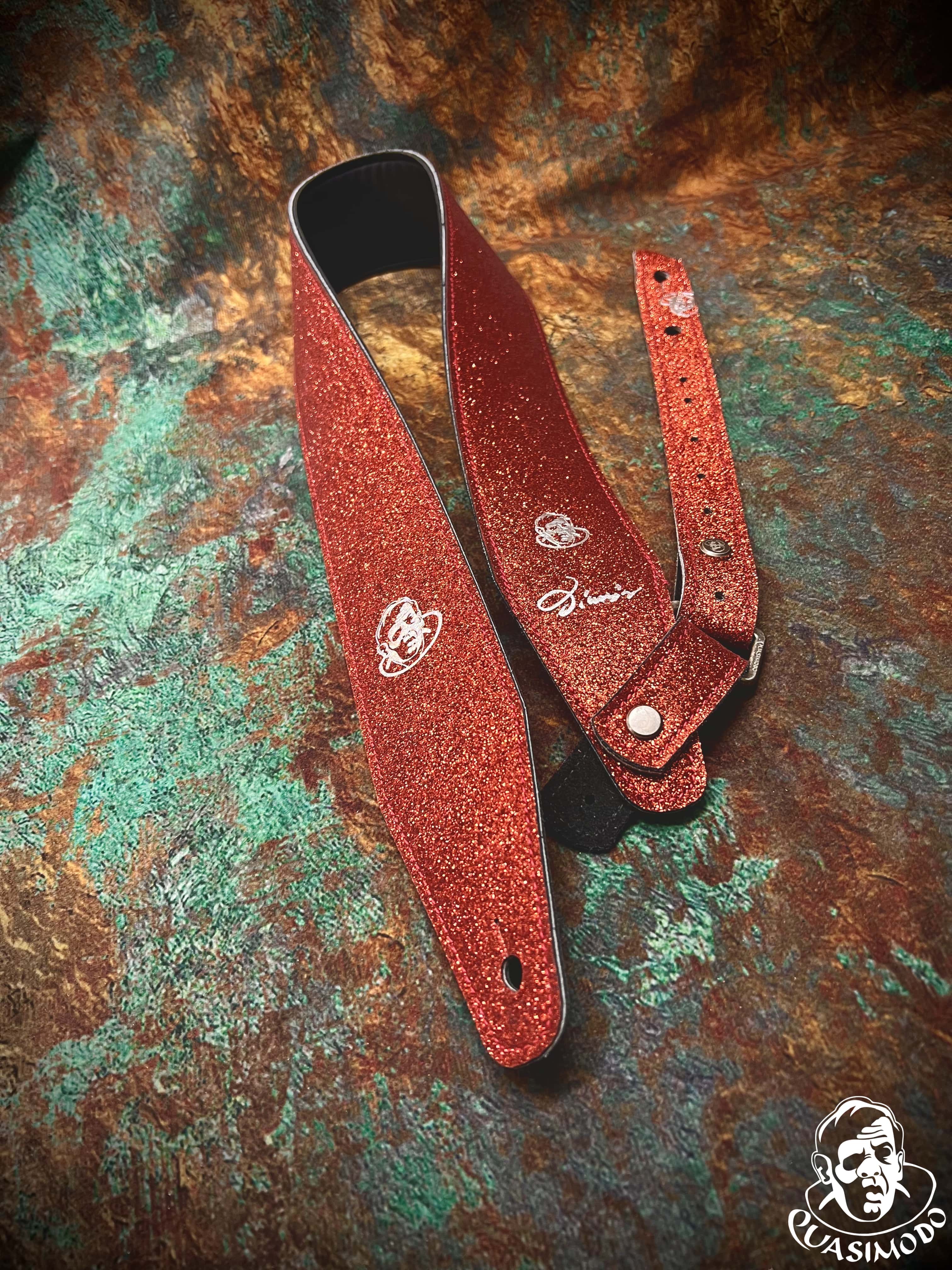 Image of Limited edition custom guitar strap-Face-Limit Design-L-545