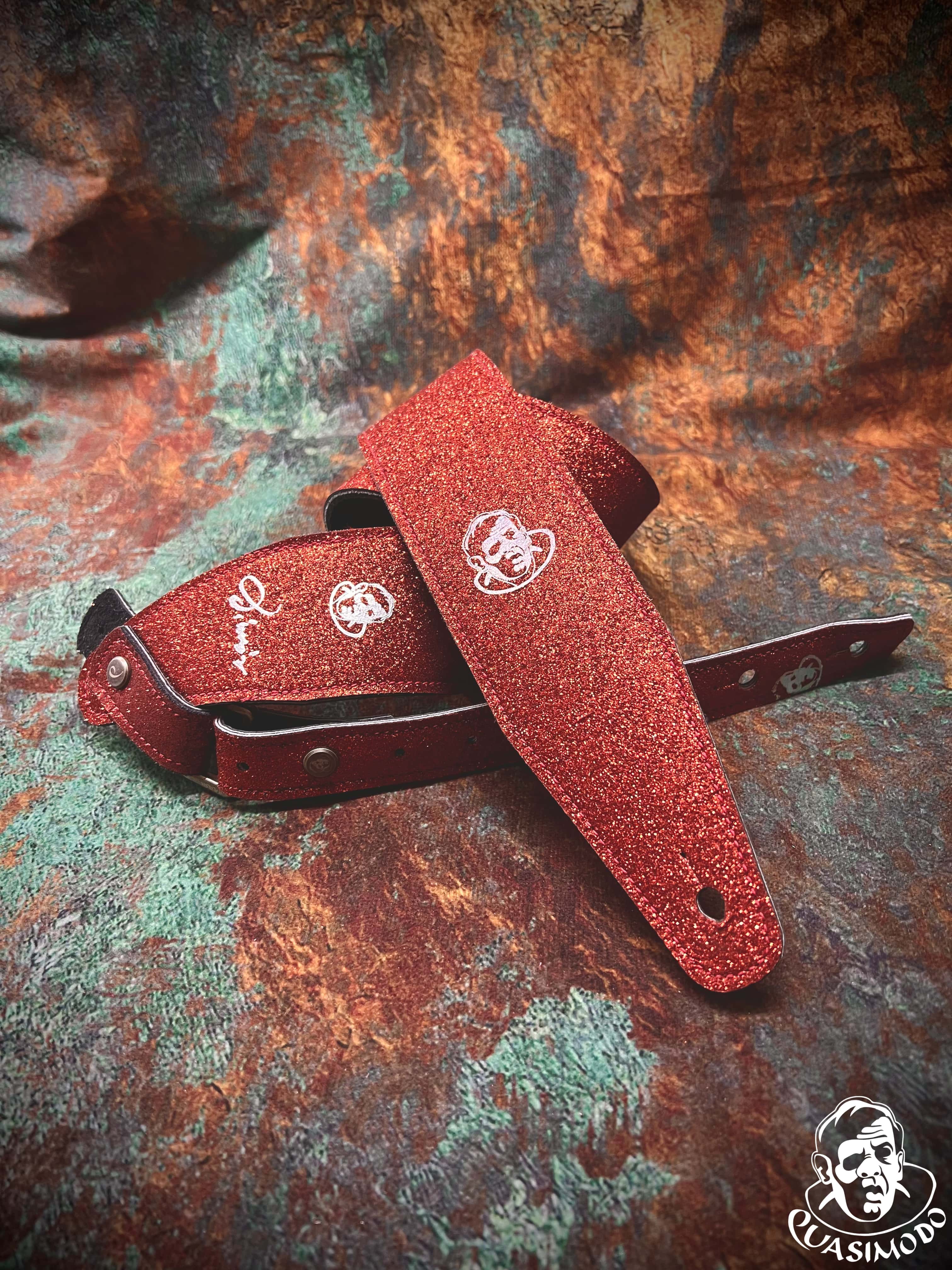 Image of Limited edition custom guitar strap-Face-Limit Design-L-545