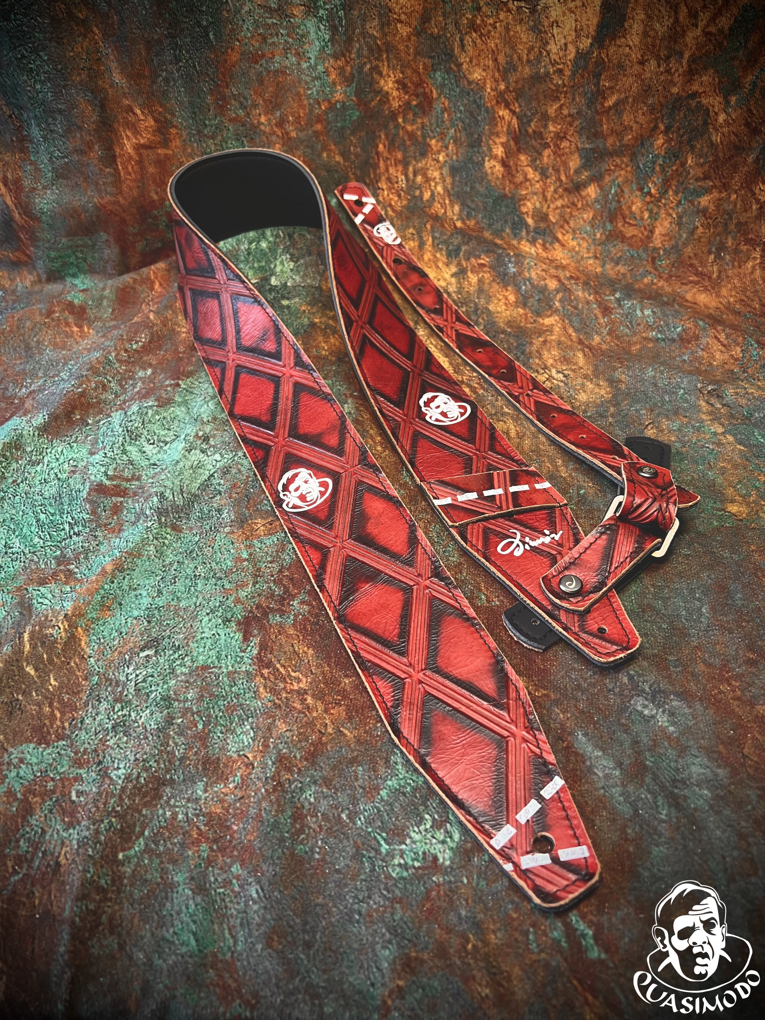 Limited edition custom guitar strap-Face-Limit Design-L-557
