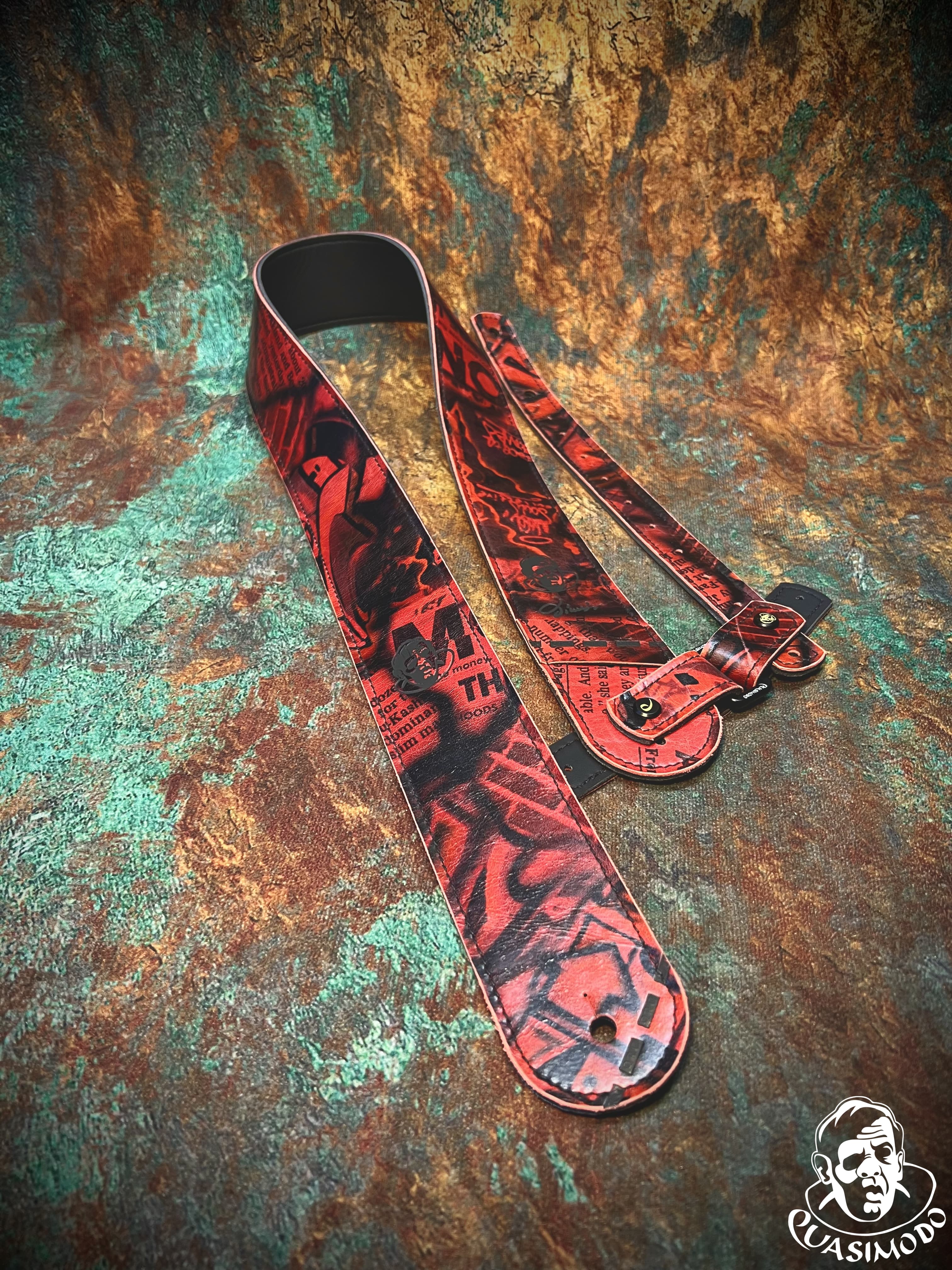 Limited edition custom guitar strap-Face-Limit Design-L-567