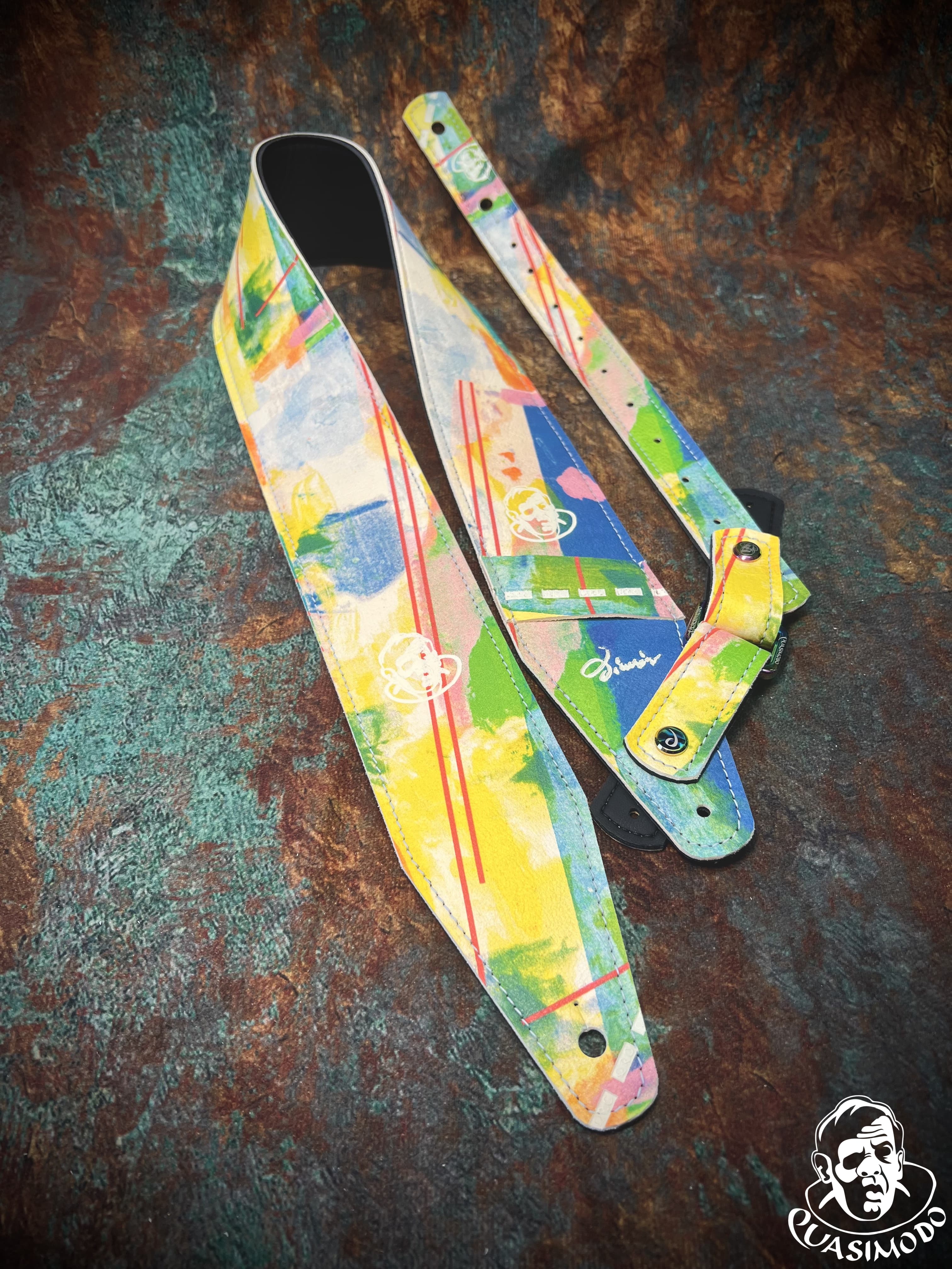 Limited edition custom guitar strap-Face-Limit Design-L-569