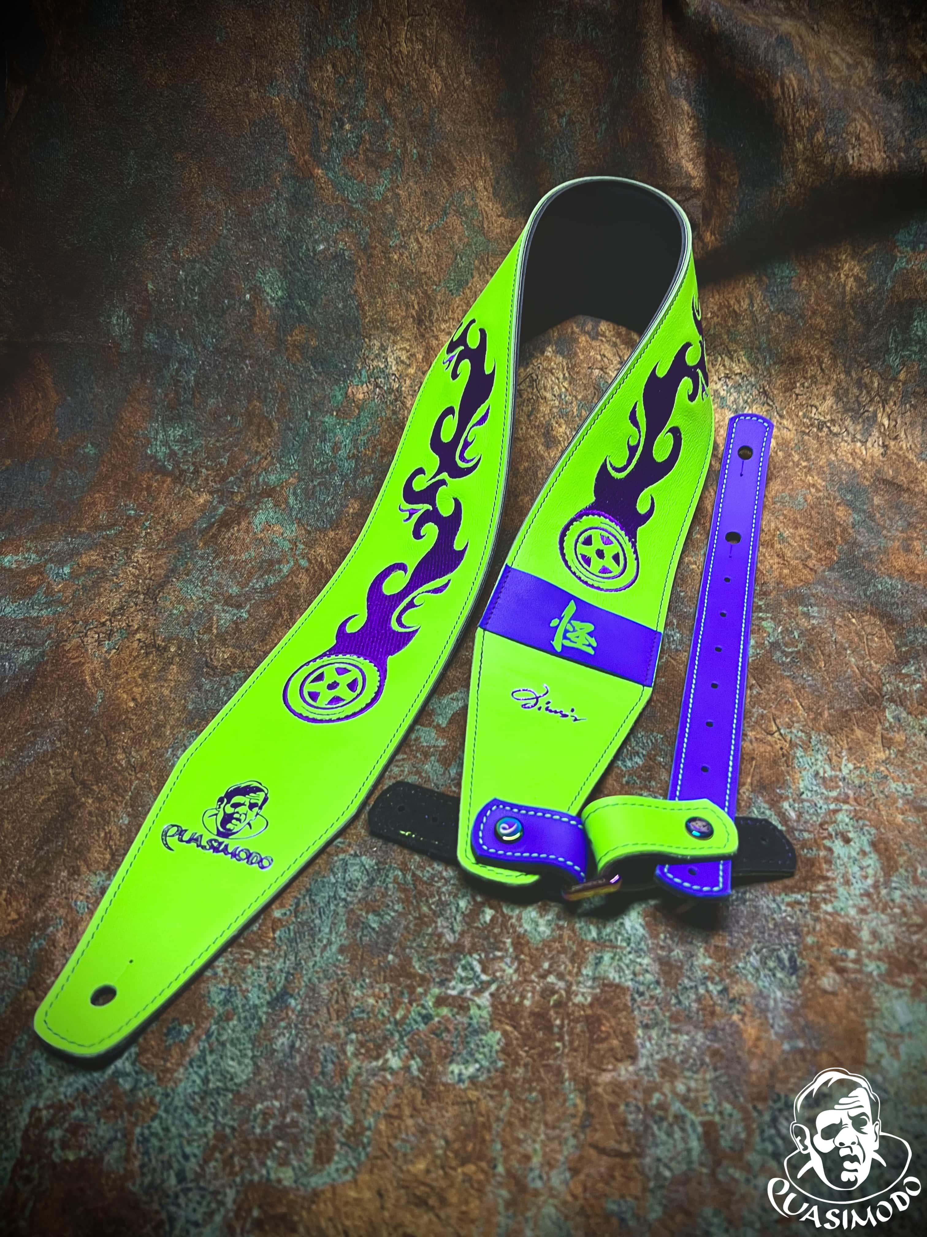 Image of Master handmade creative guitar straps-Face-Master Design-M-010