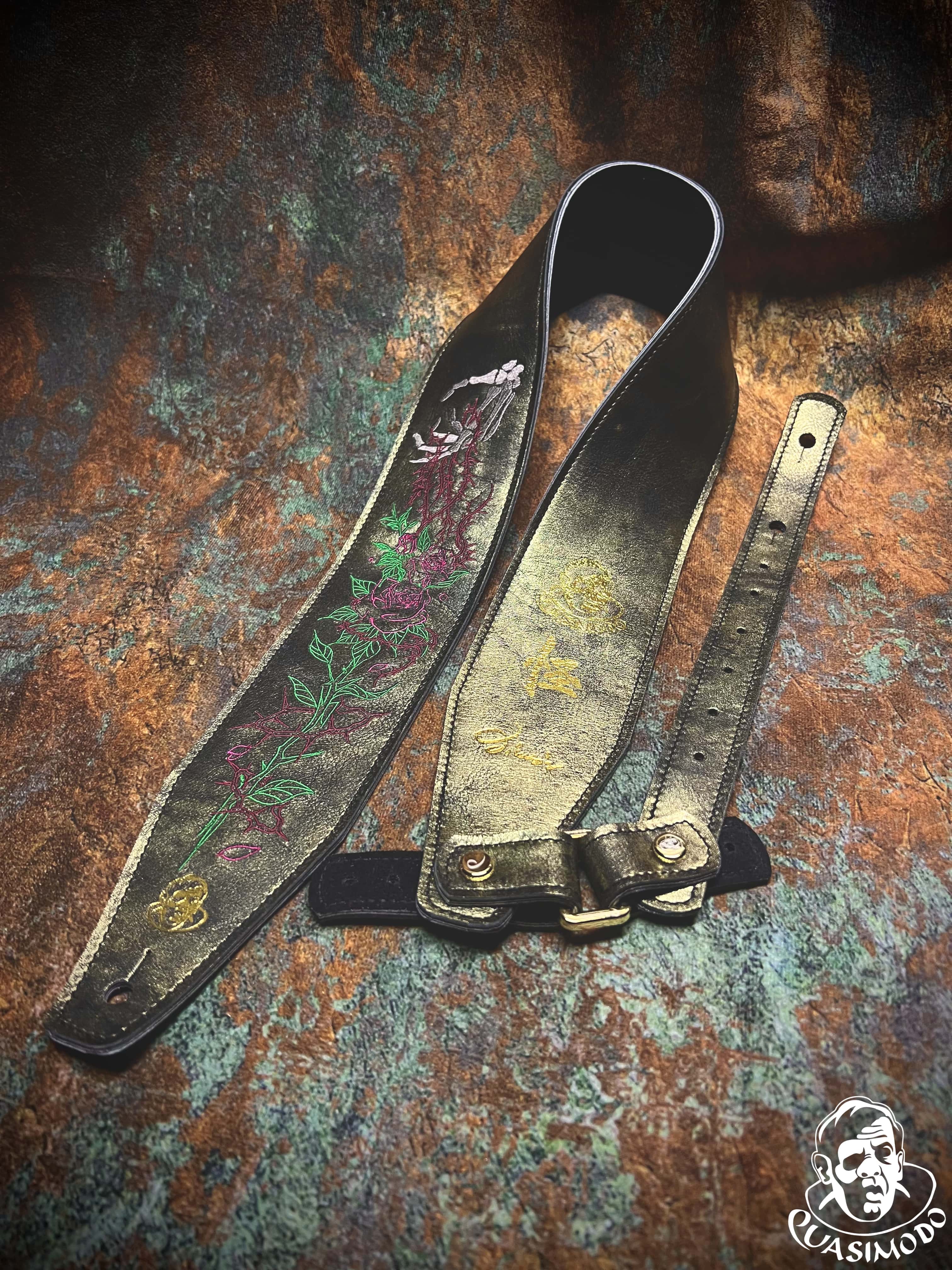 Image of Master handmade creative guitar straps-Face-Master Design-M-011