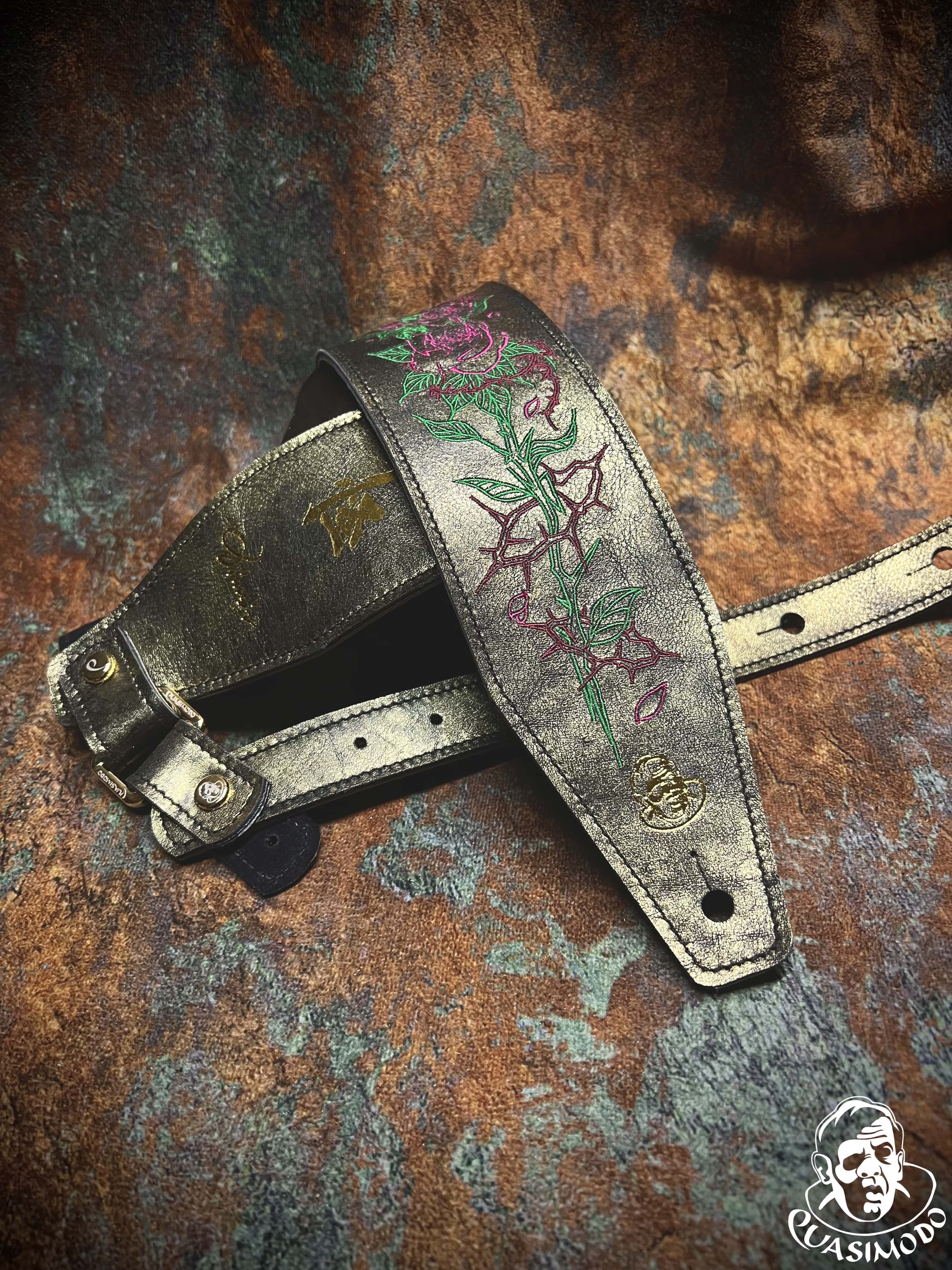 Image of Master handmade creative guitar straps-Face-Master Design-M-011