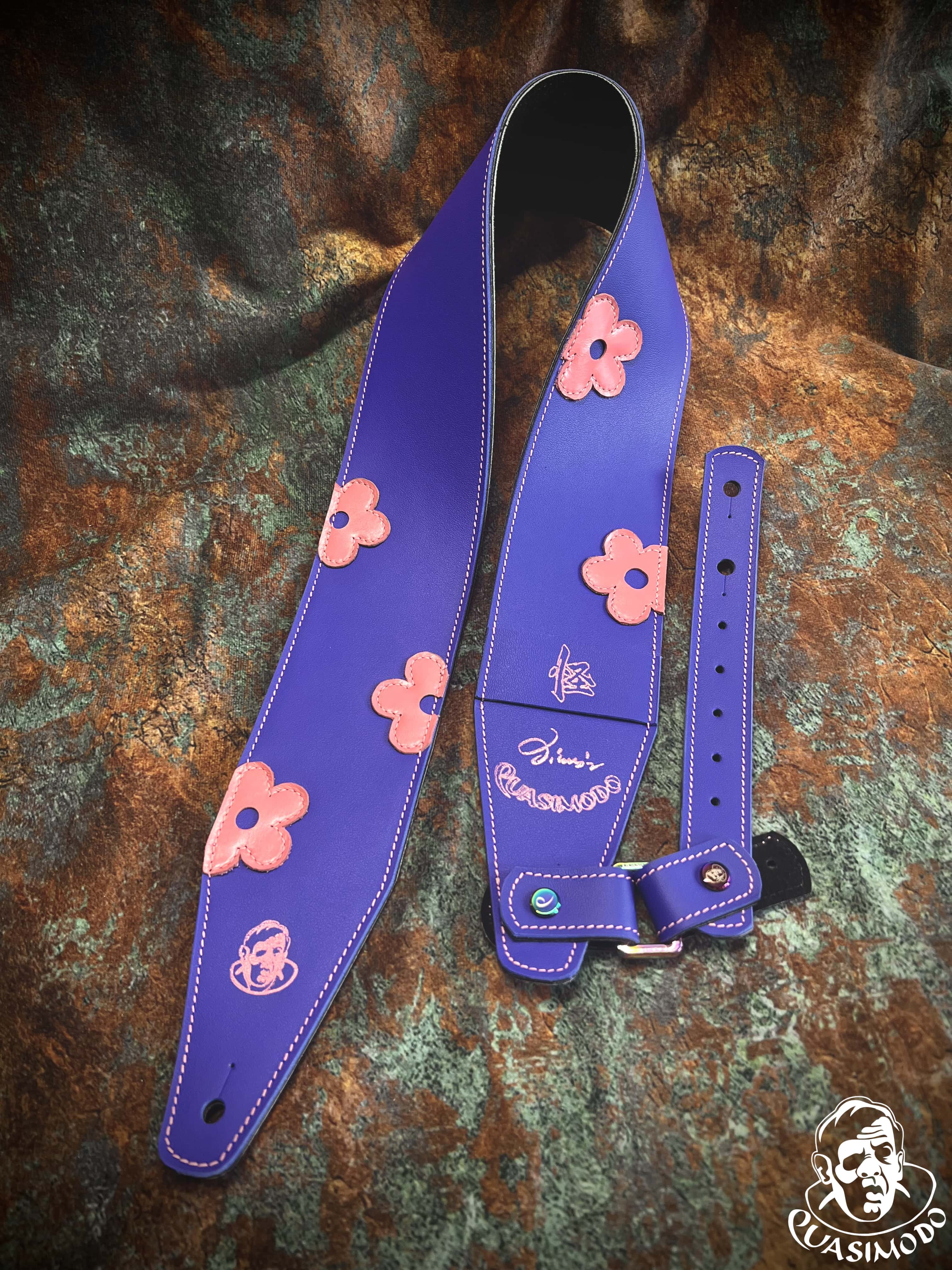 Image of Master handmade creative guitar straps-Face-Master Design-M-024