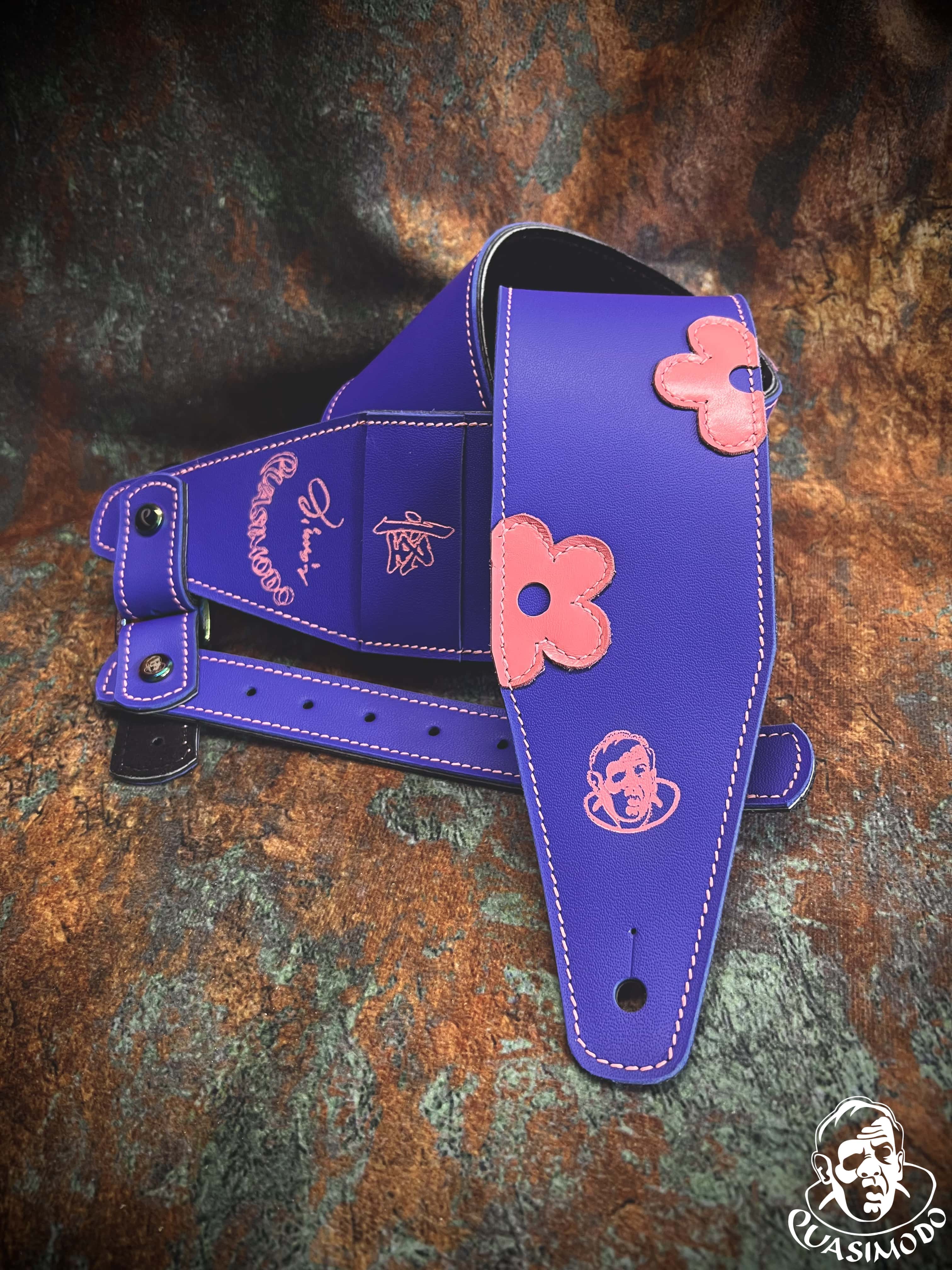 Image of Master handmade creative guitar straps-Face-Master Design-M-024