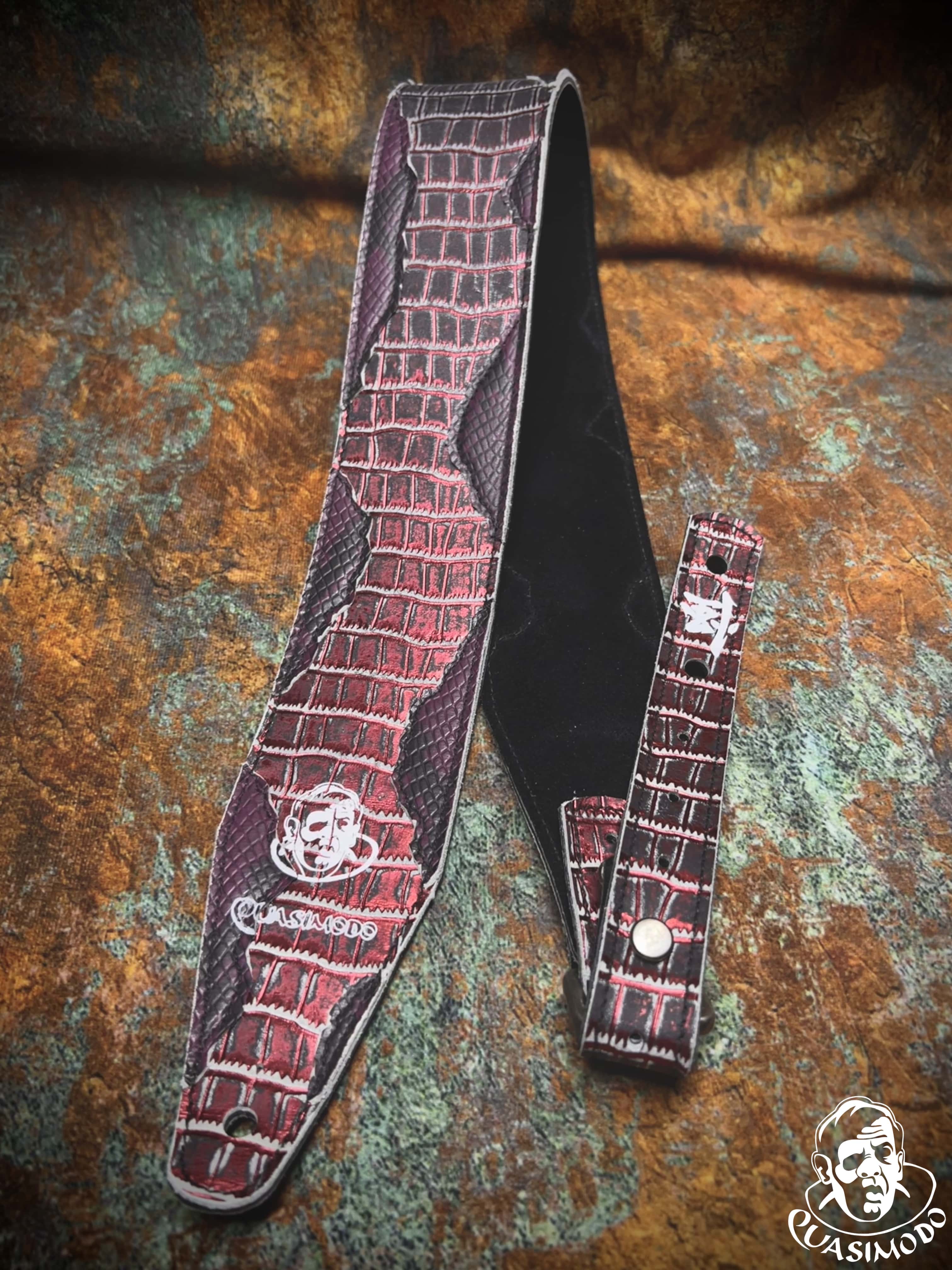 Image of Master handmade creative guitar straps-Face-Master Design-M-030
