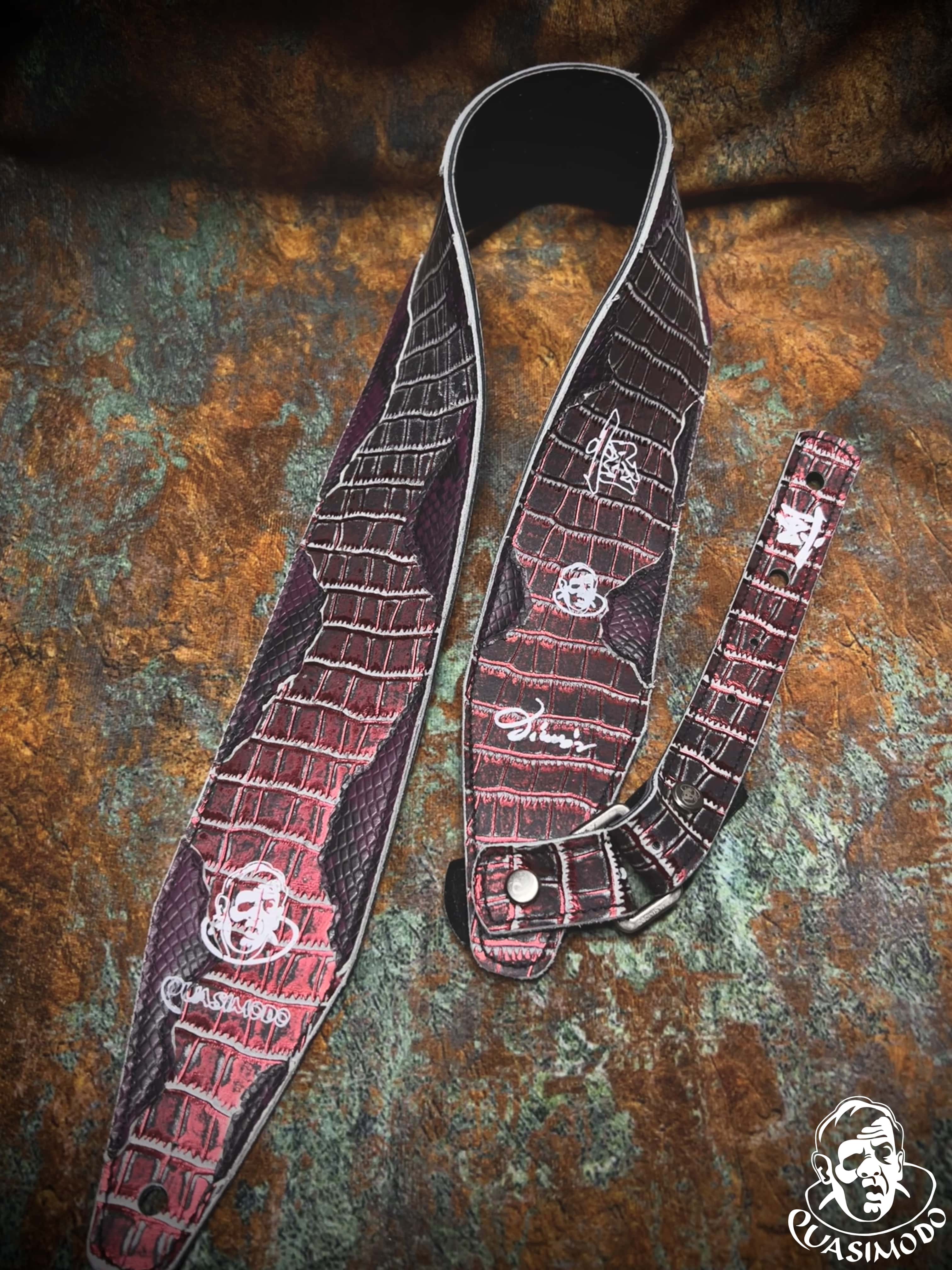 Image of Master handmade creative guitar straps-Face-Master Design-M-030